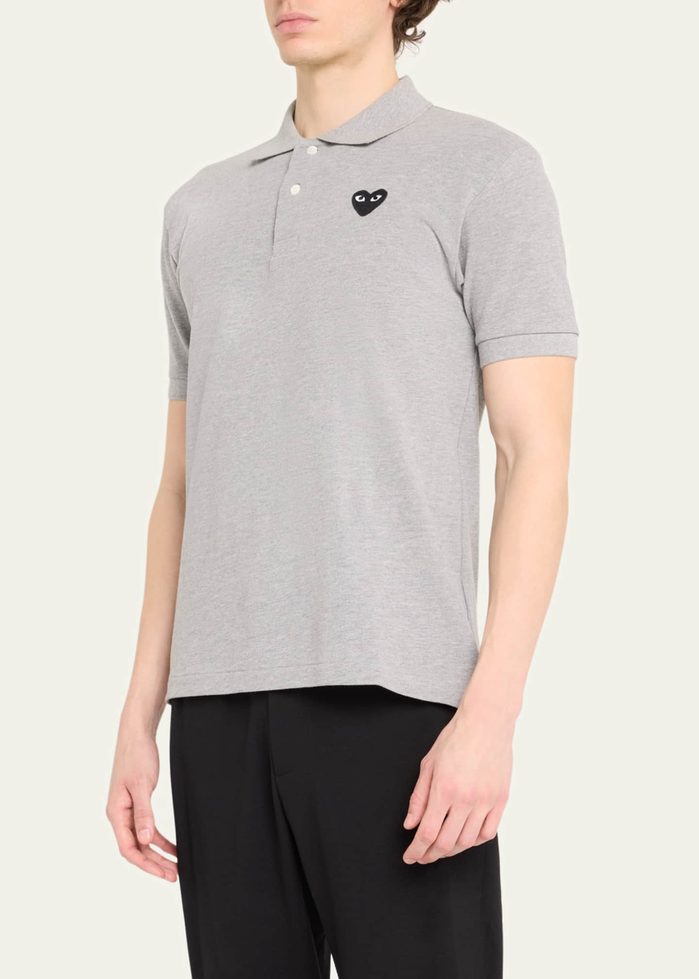 Comme des Garcons Men's Heart Polo Shirt Image 4 of 5