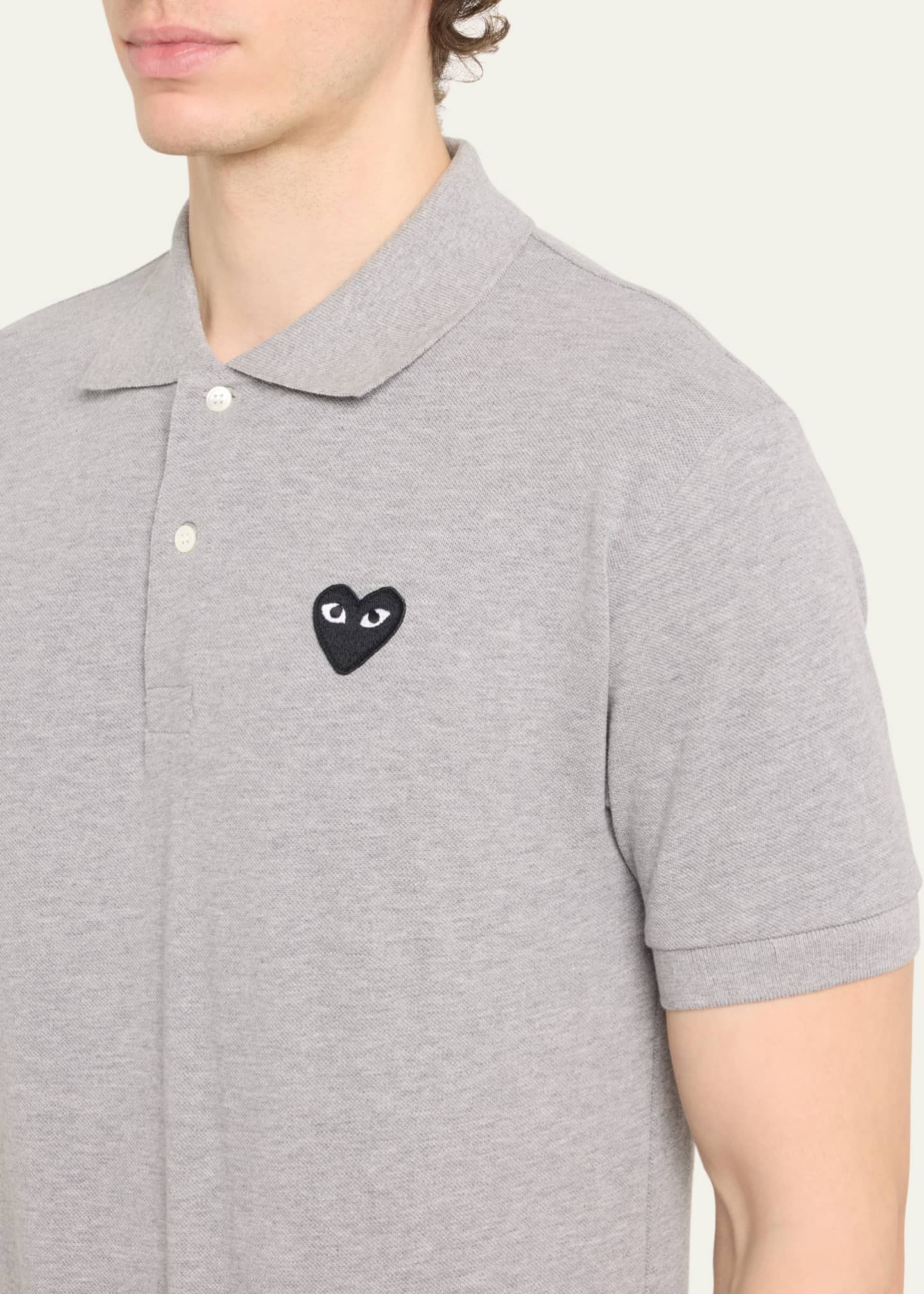 Comme des Garcons Men's Heart Polo Shirt Image 5 of 5
