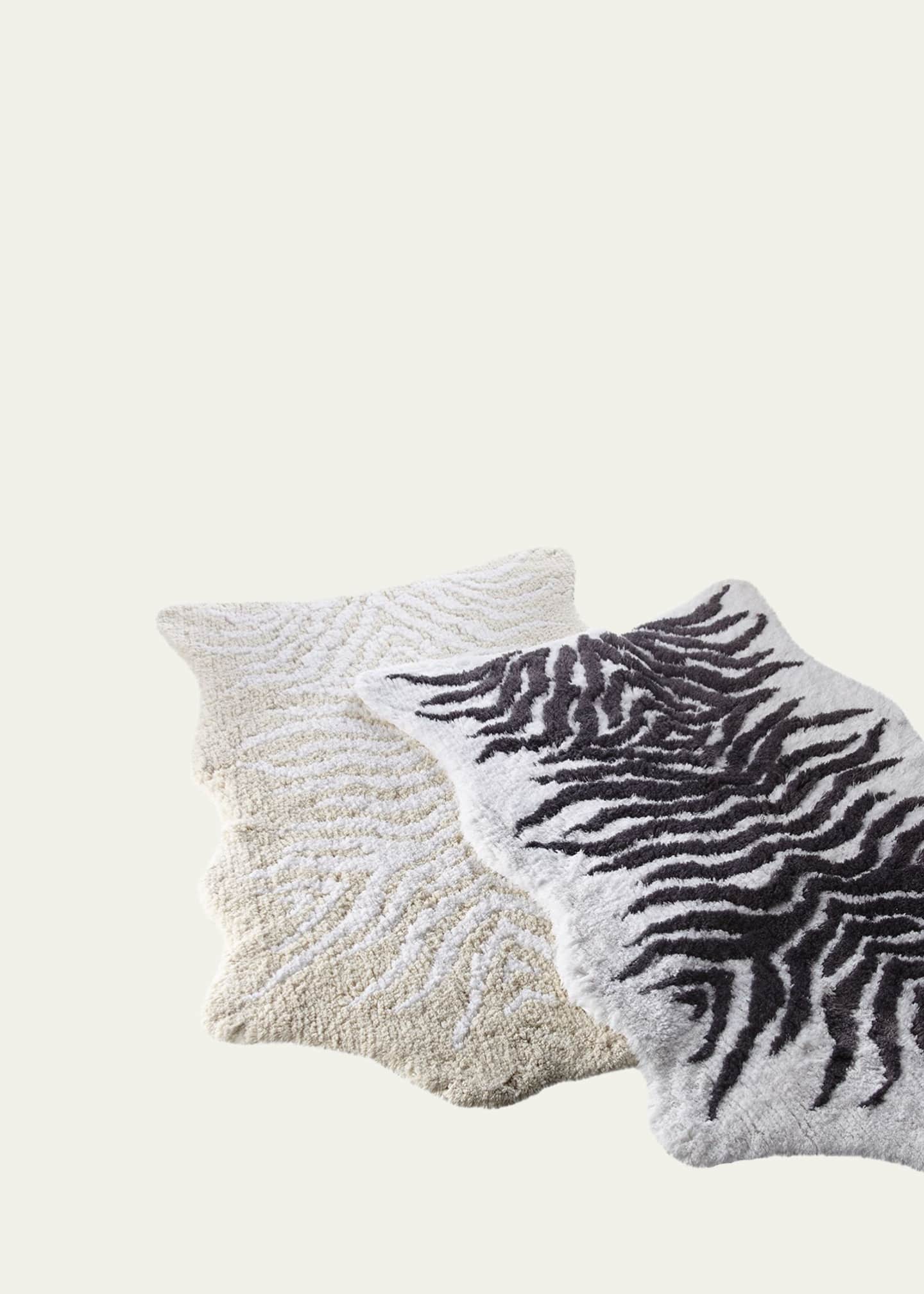 Graccioza Mountain Zebra Bath Rug, 35" x 59" Image 2 of 2