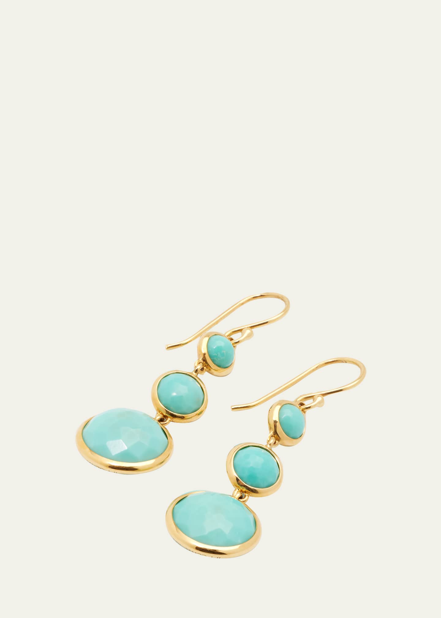 Ippolita Lollitini 3-Stone Drop Earrings in 18K Gold Image 3 of 5