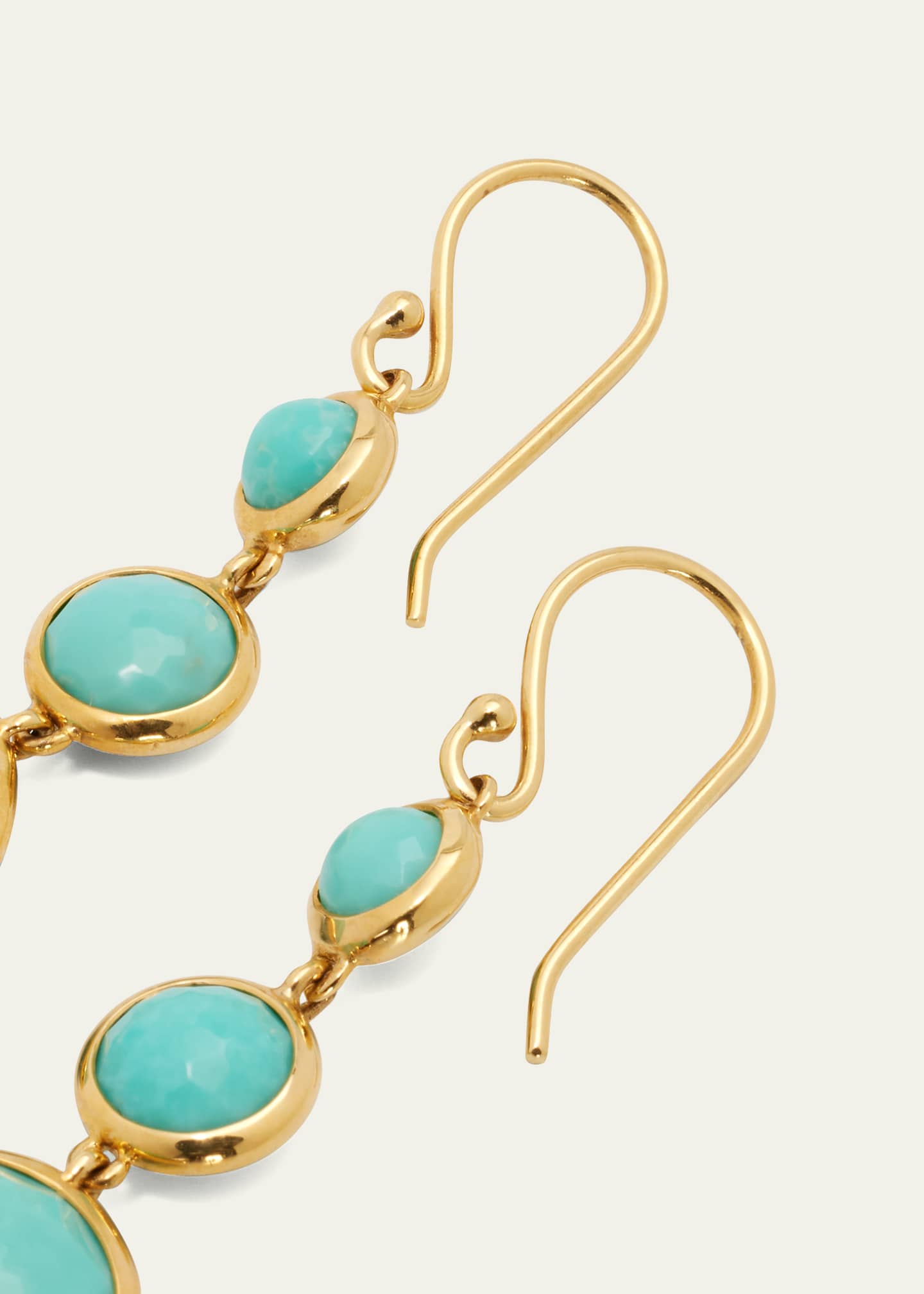 Ippolita Lollitini 3-Stone Drop Earrings in 18K Gold Image 4 of 5