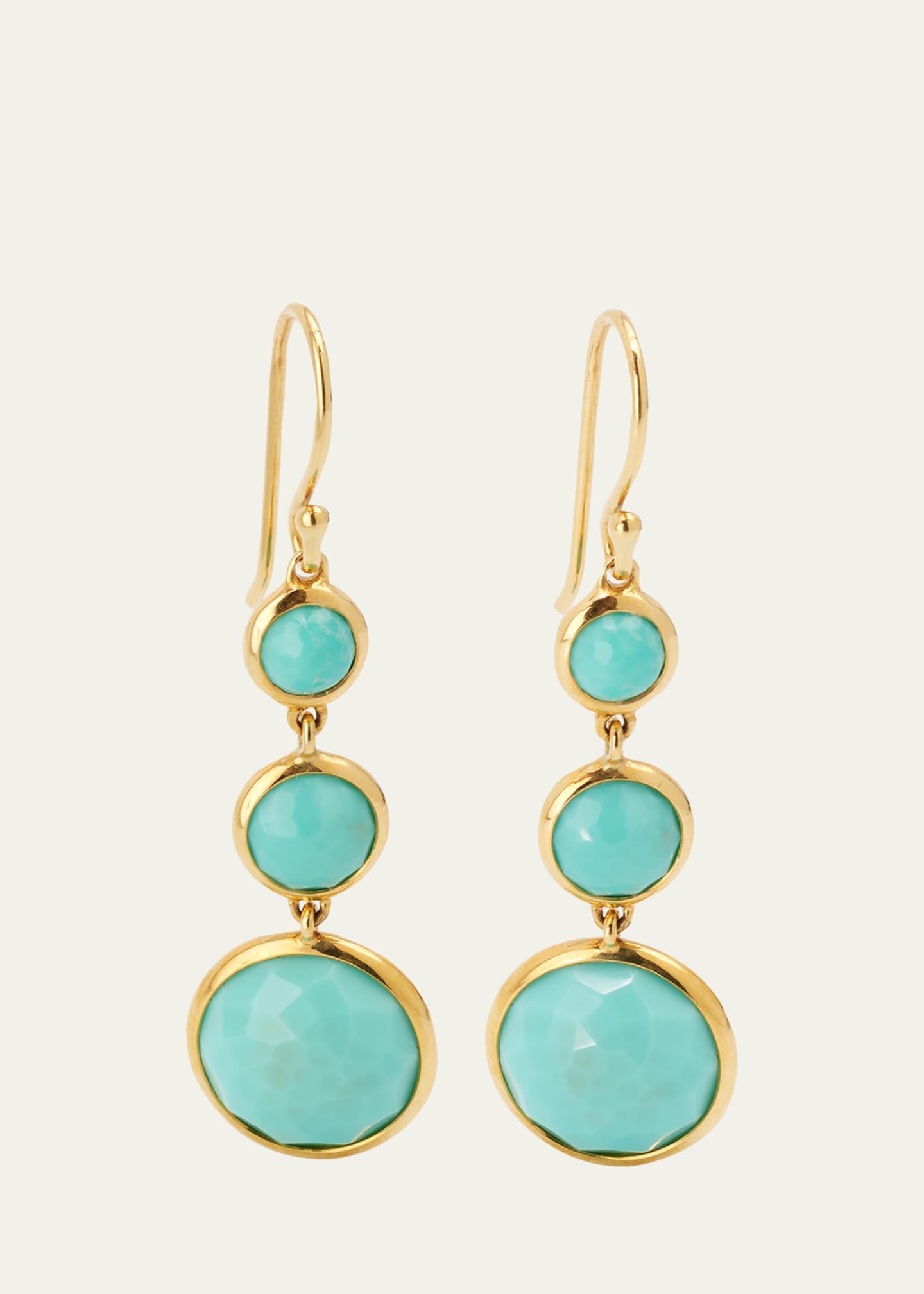 Ippolita Lollitini 3-Stone Drop Earrings in 18K Gold Image 1 of 5