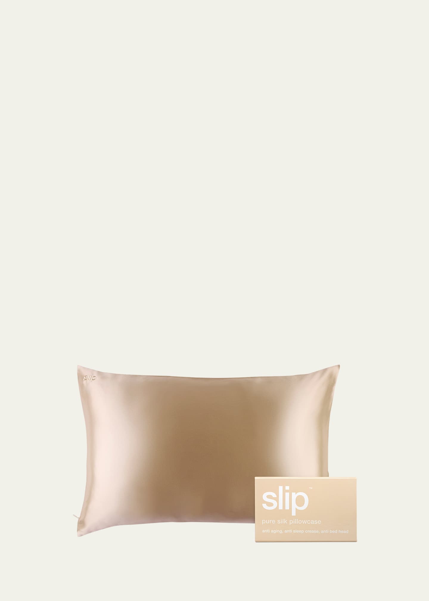 Luxury Beige Silk Pillowcase