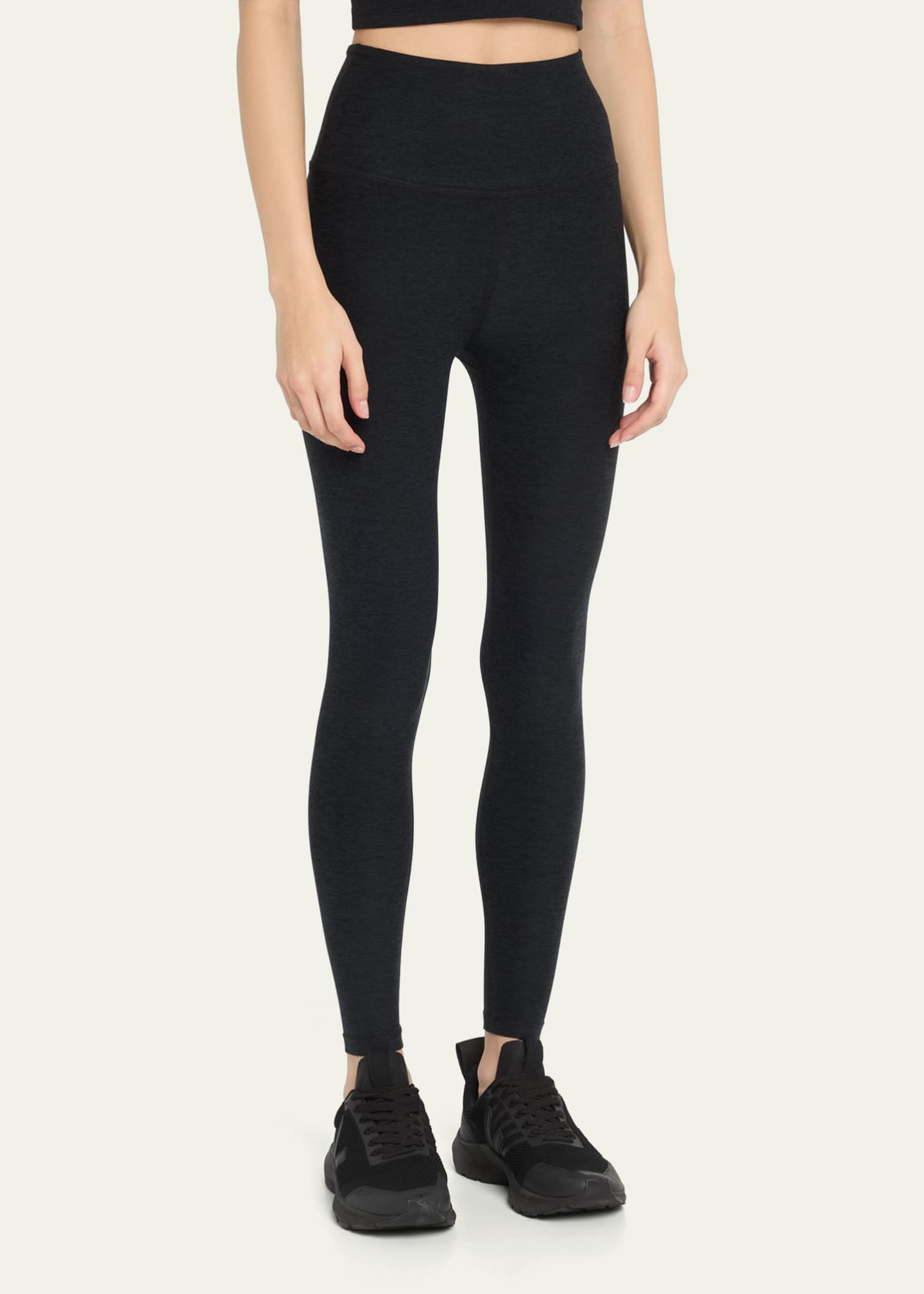 Beyond Yoga Caught in the Midi High-Waist Space-Dye Leggings Image 4 of 5