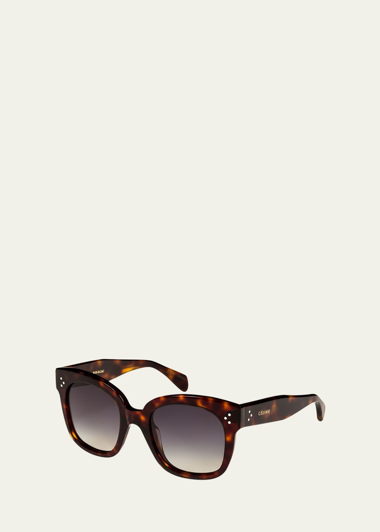 Celine Square Polarized Acetate Sunglasses Blue Pattern Bergdorf Goodman