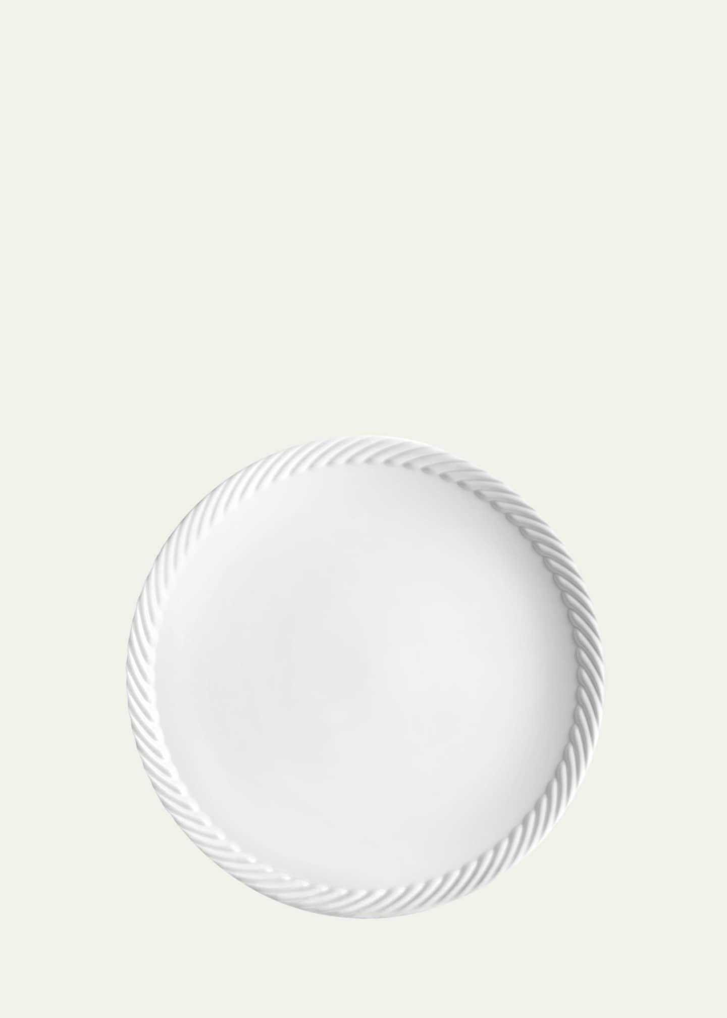 L'Objet Corde Dinner Plate, White