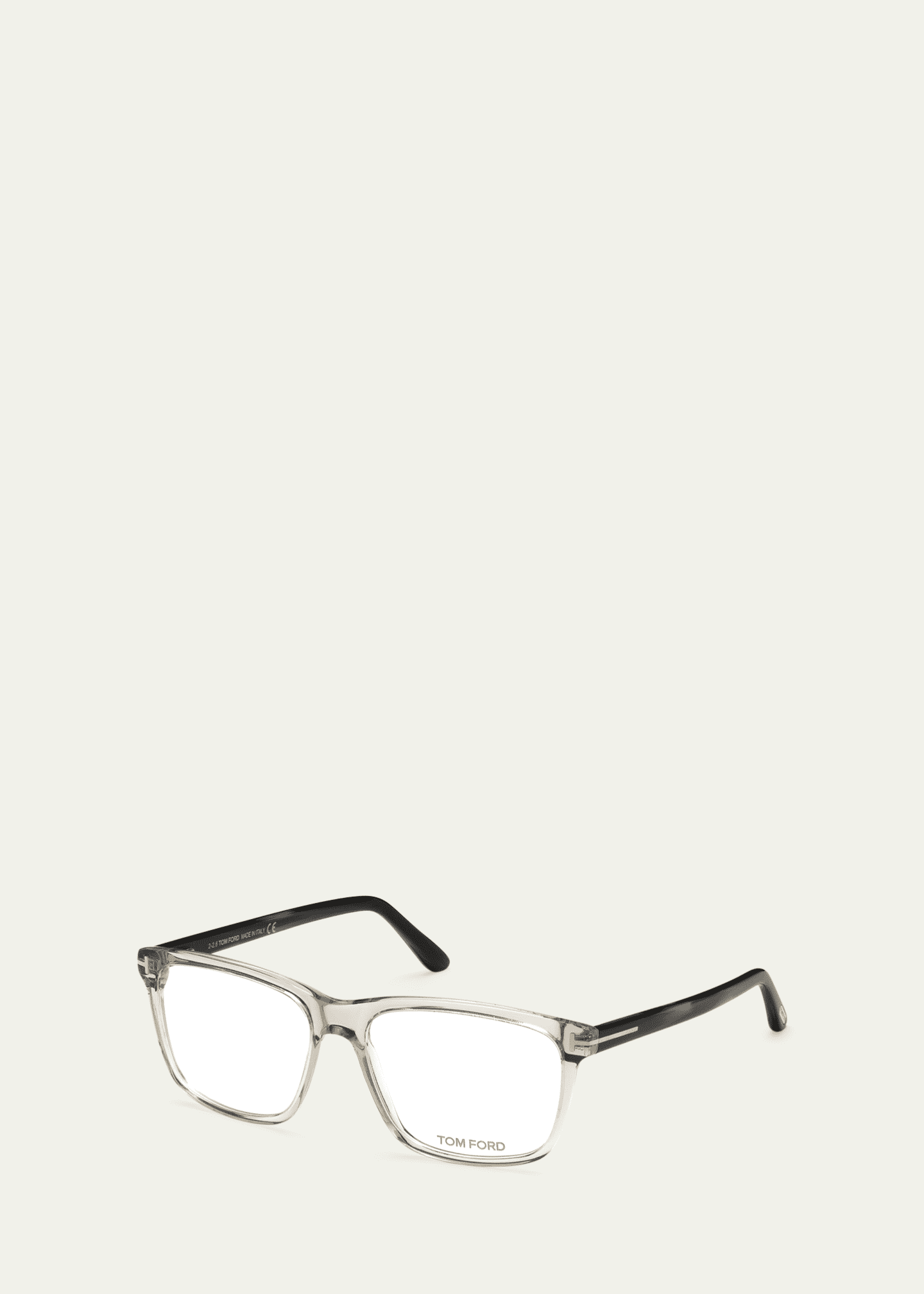 TOM FORD Square Acetate Optical Glasses, Gray Image 2 of 3
