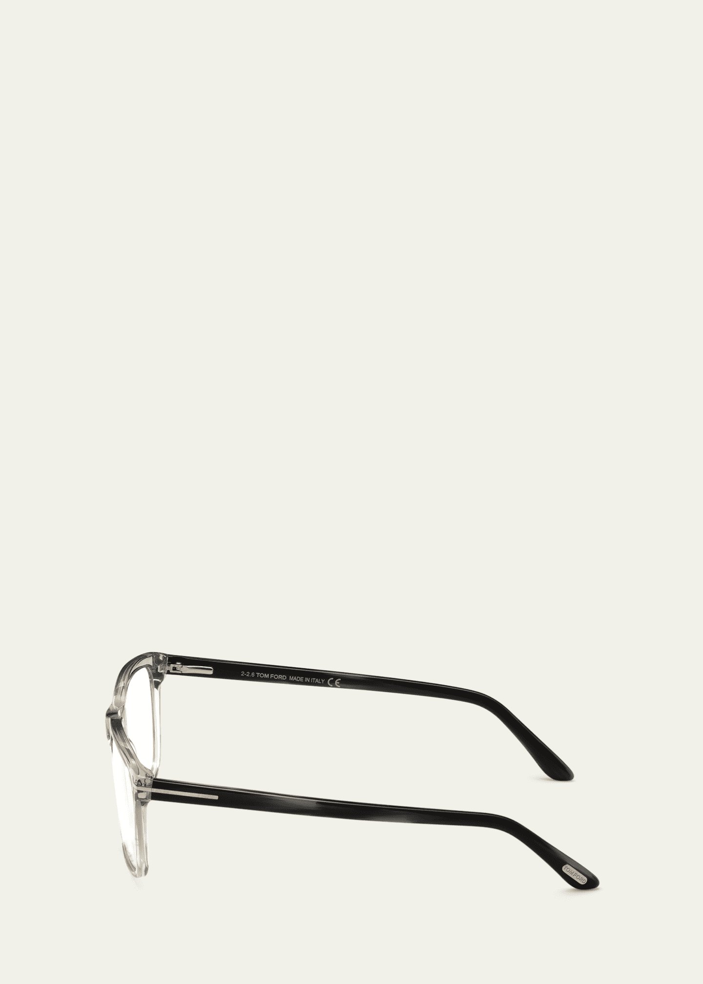 TOM FORD Square Acetate Optical Glasses, Gray Image 3 of 3
