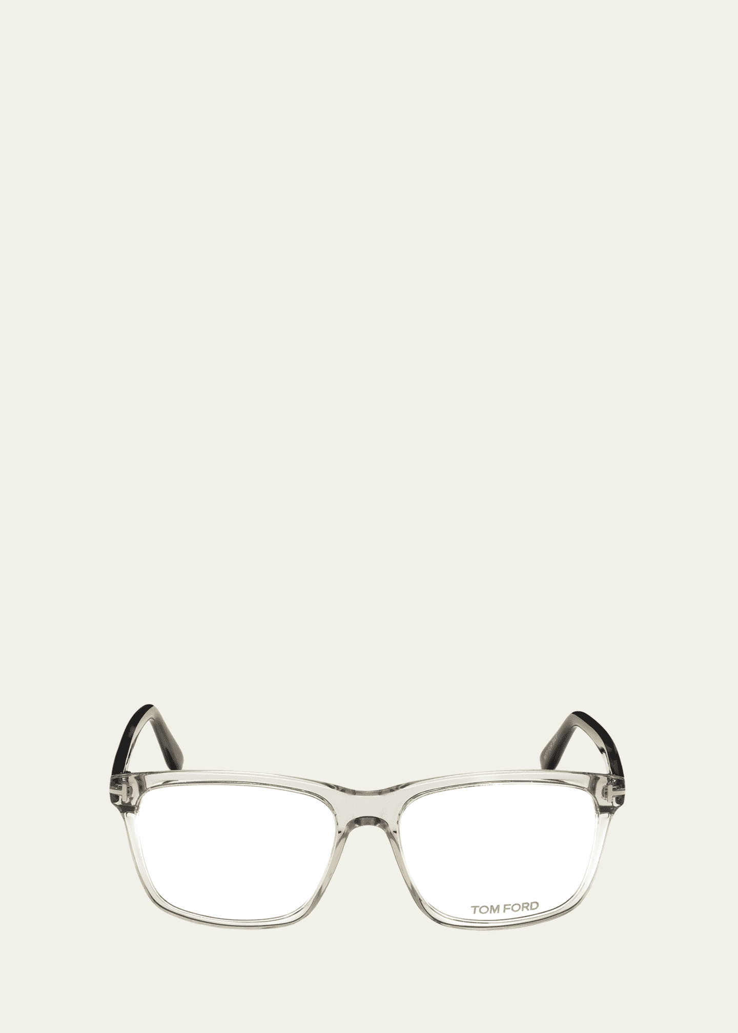 TOM FORD Square Acetate Optical Glasses Gray