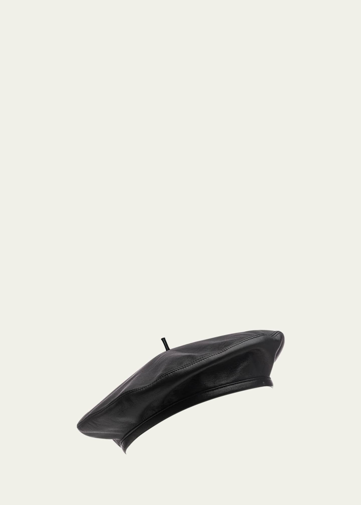 Eugenia Kim Carter Leather Beret Bergdorf Goodman