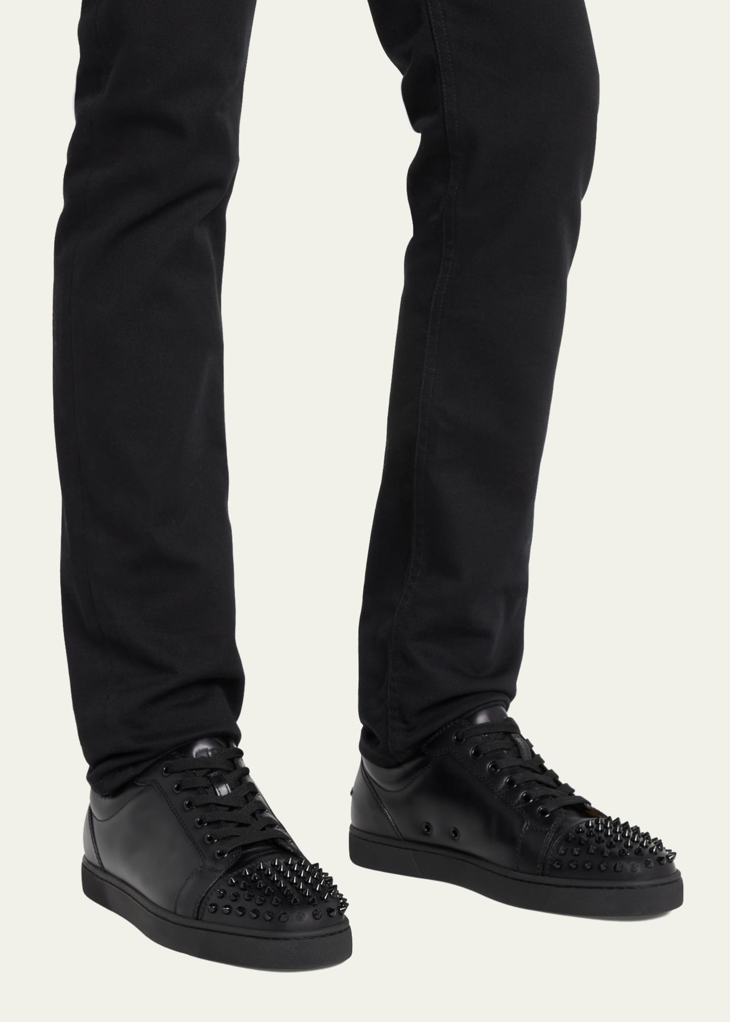 christian louboutin sneakers Spike Black Size 8.5 (41.5)