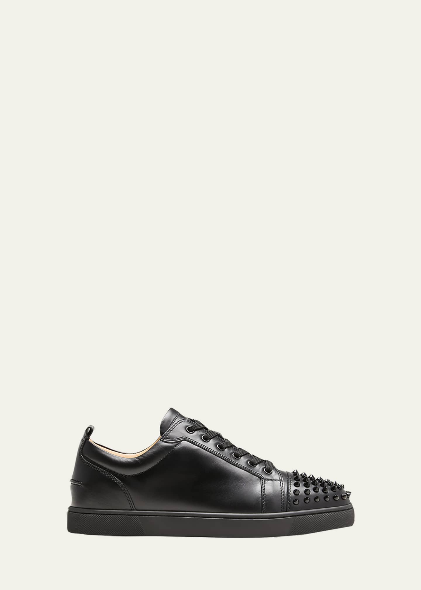 Christian Louboutin Men's Louis Junior Spikes Orlato Leather Sneakers -  Bergdorf Goodman