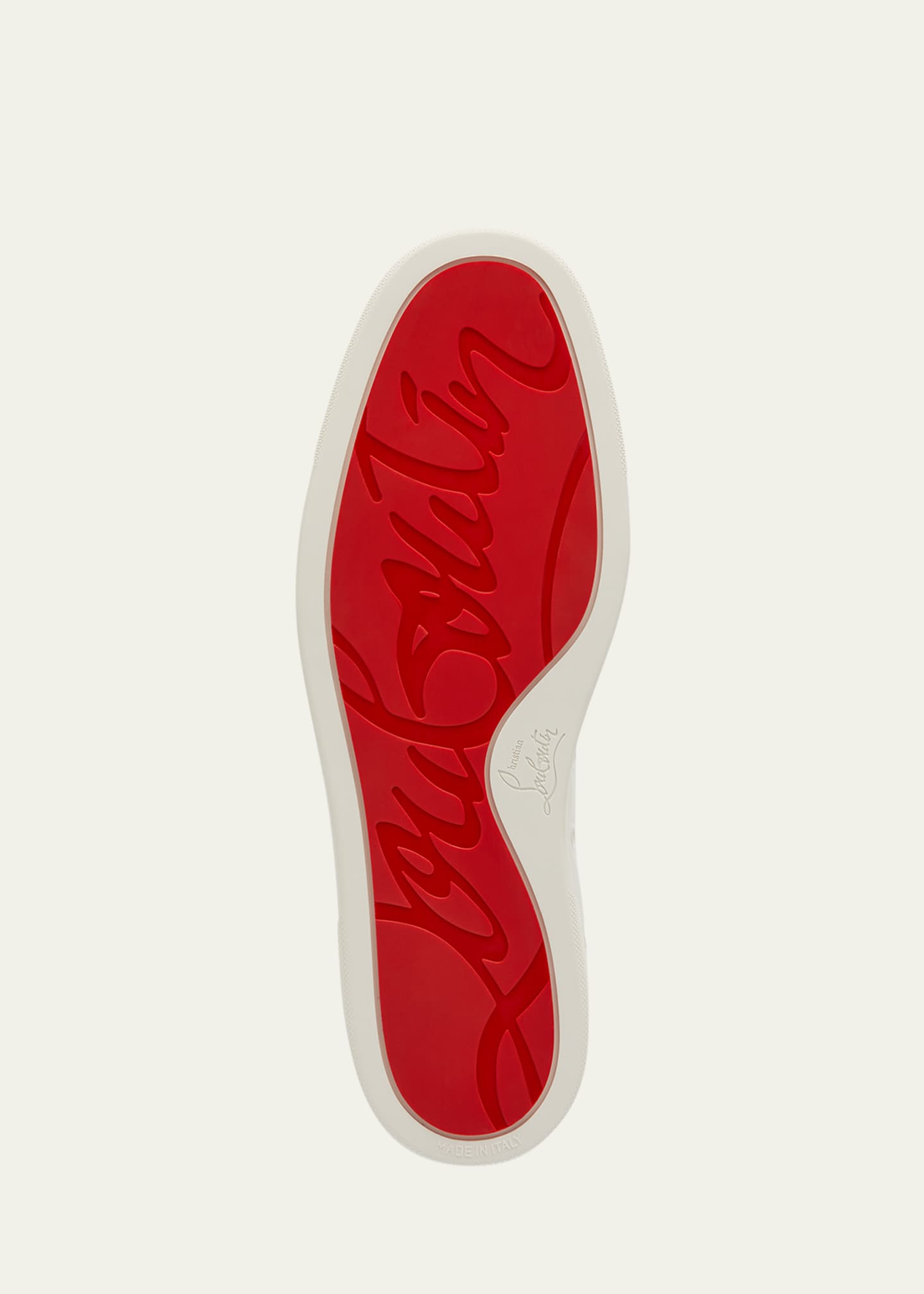 Christian Louboutin Men's Louis Junior Spiked Low-Top Sneakers Image 6 of 7