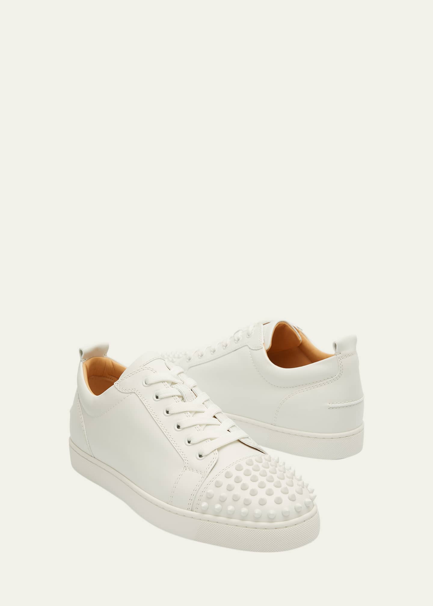 Christian Louboutin Men's Louis Junior Spiked Low-Top Sneakers Image 7 of 7