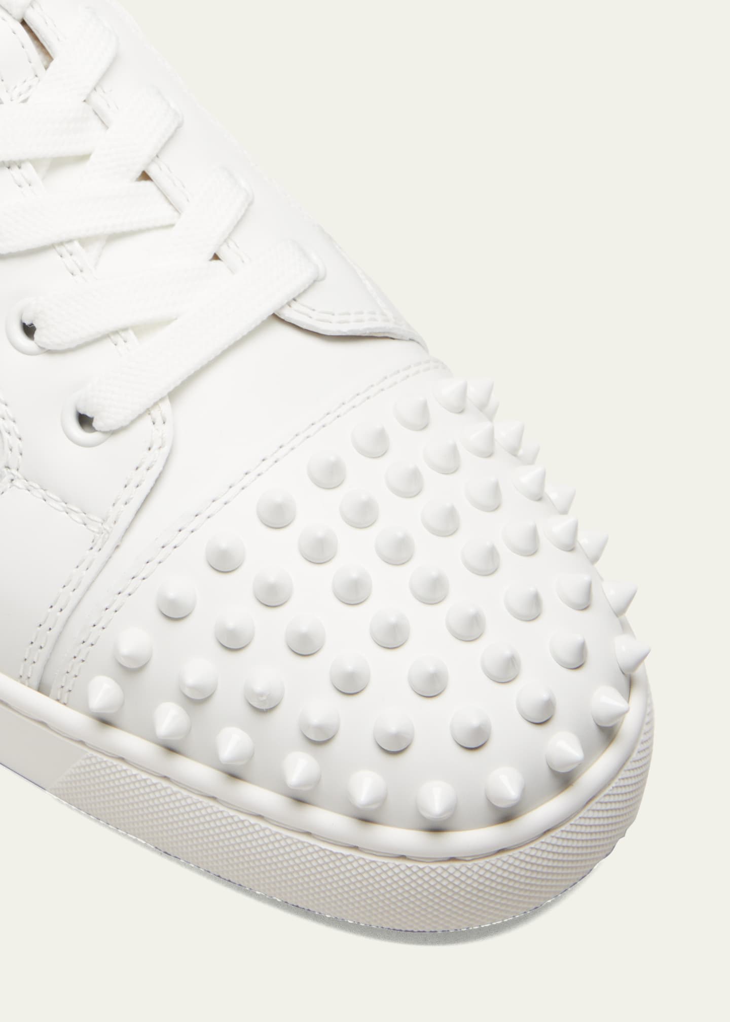 Christian Louboutin Men's Louis Junior Spiked Low-Top Sneakers Image 5 of 7