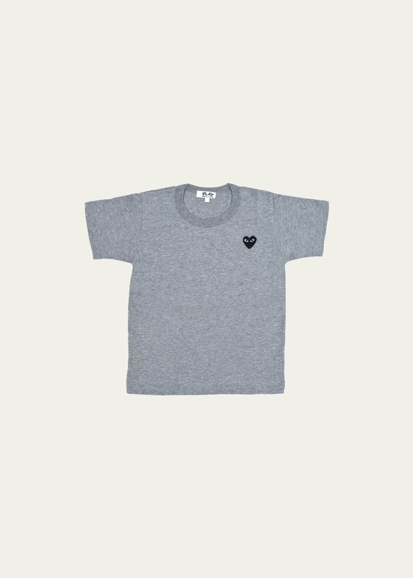 Comme des Garcons Kid s Signature Heart Short Sleeve T Shirt Size 2 6