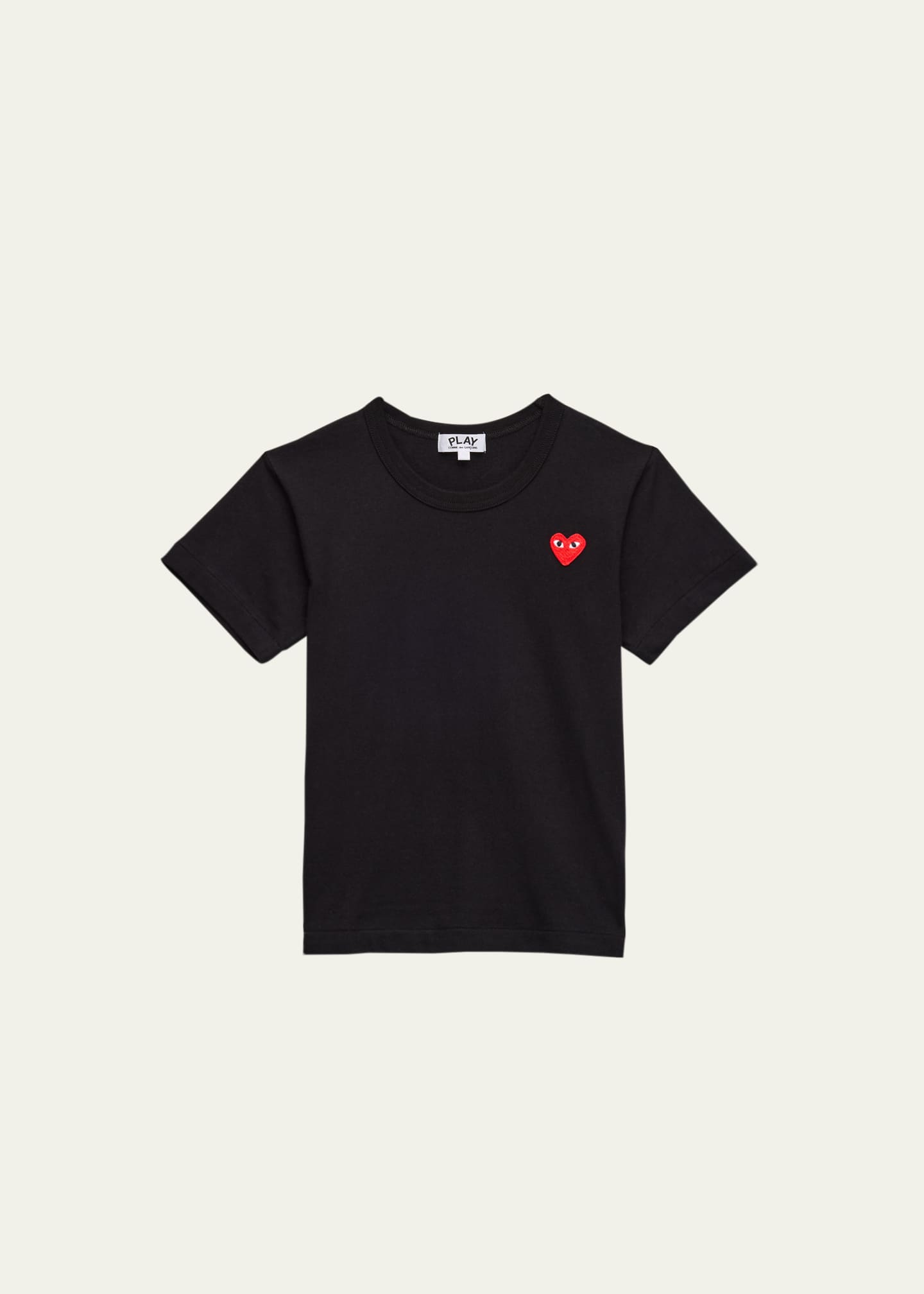 Comme des Garcons Kid's Signature Heart Short-Sleeve T-Shirt, Size 2-6 Image 1 of 3