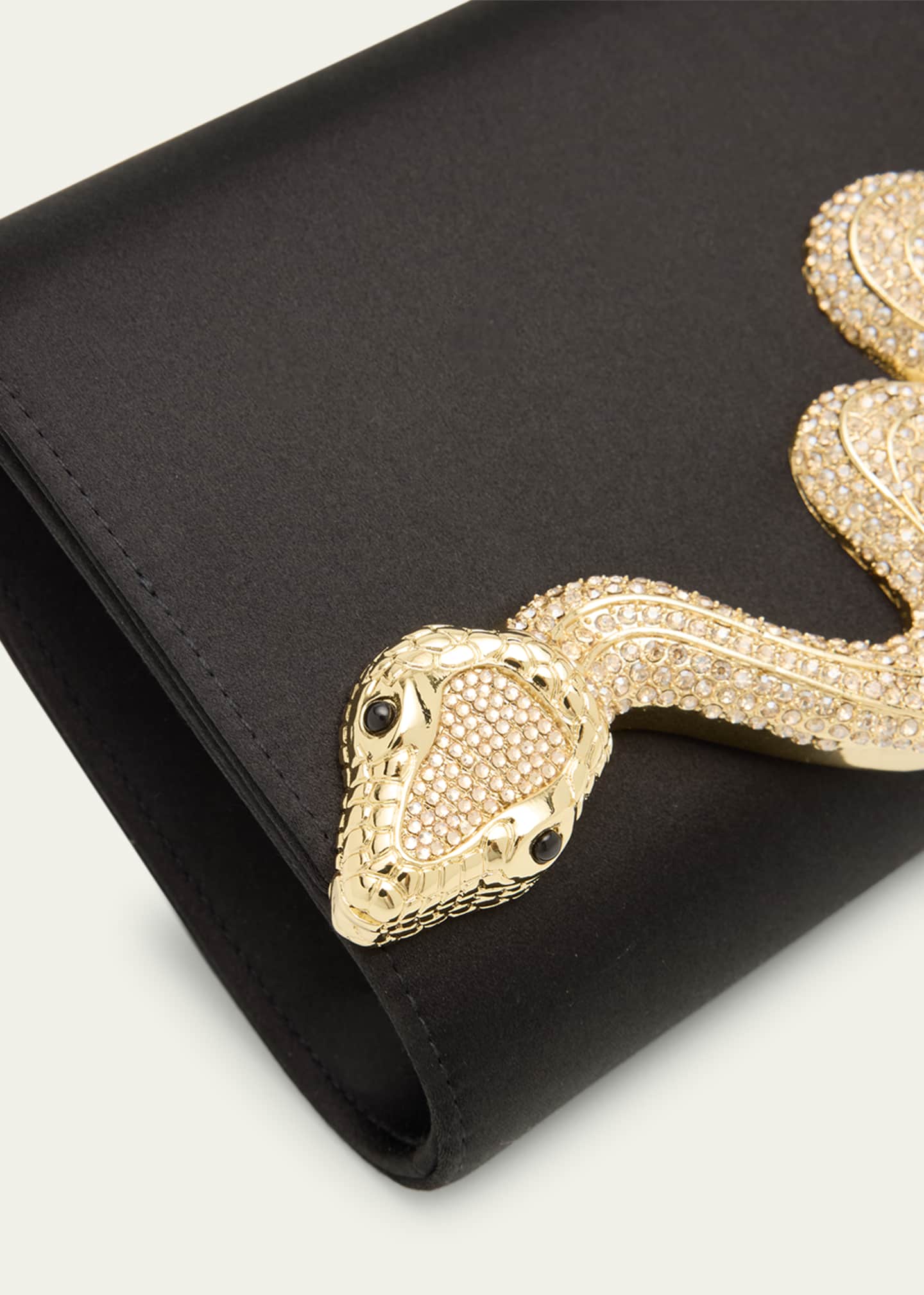 Judith Leiber Couture Serpent Satin Clutch Bag Image 6 of 6