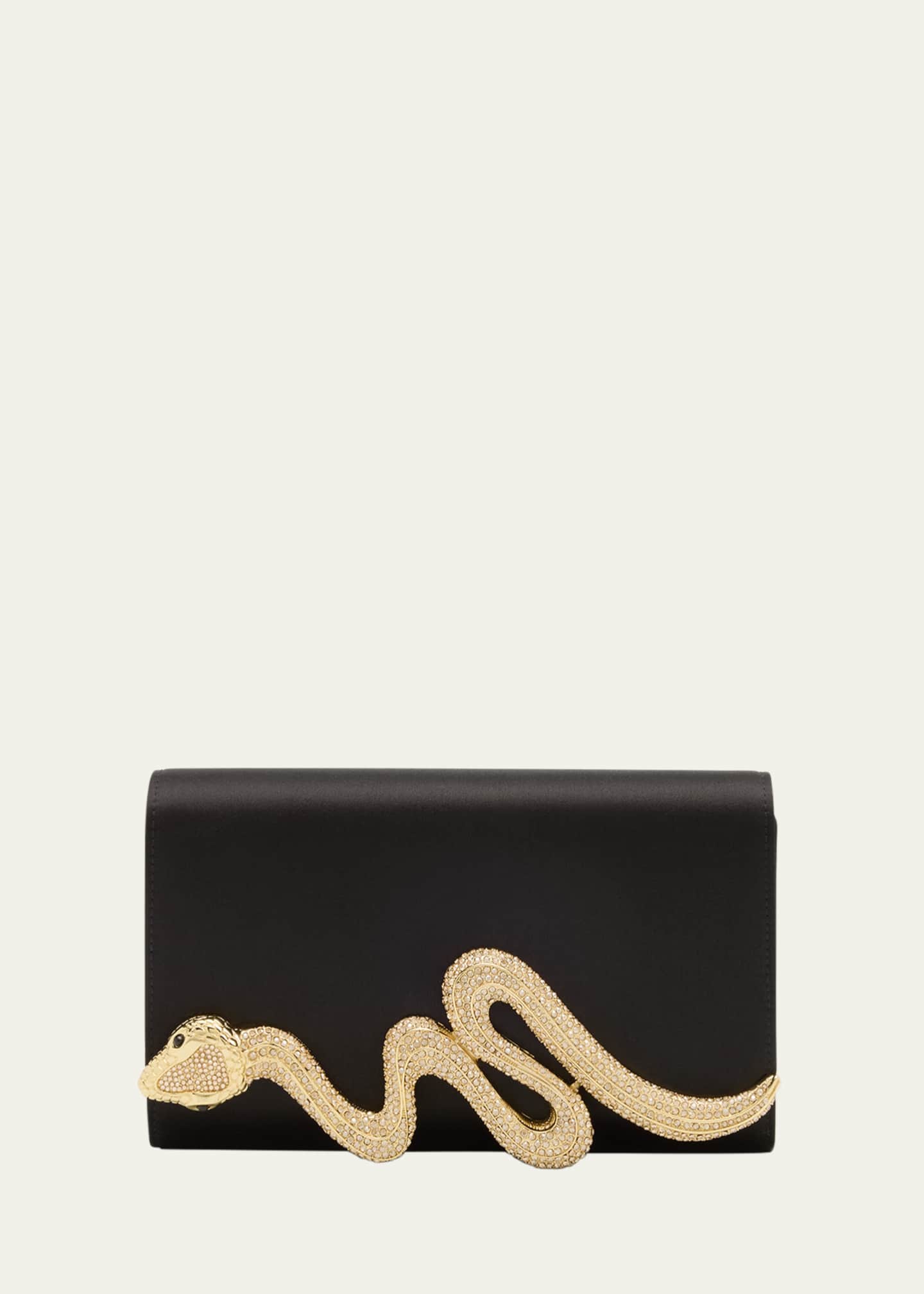 Judith Leiber Couture Serpent Satin Clutch Bag Image 1 of 6