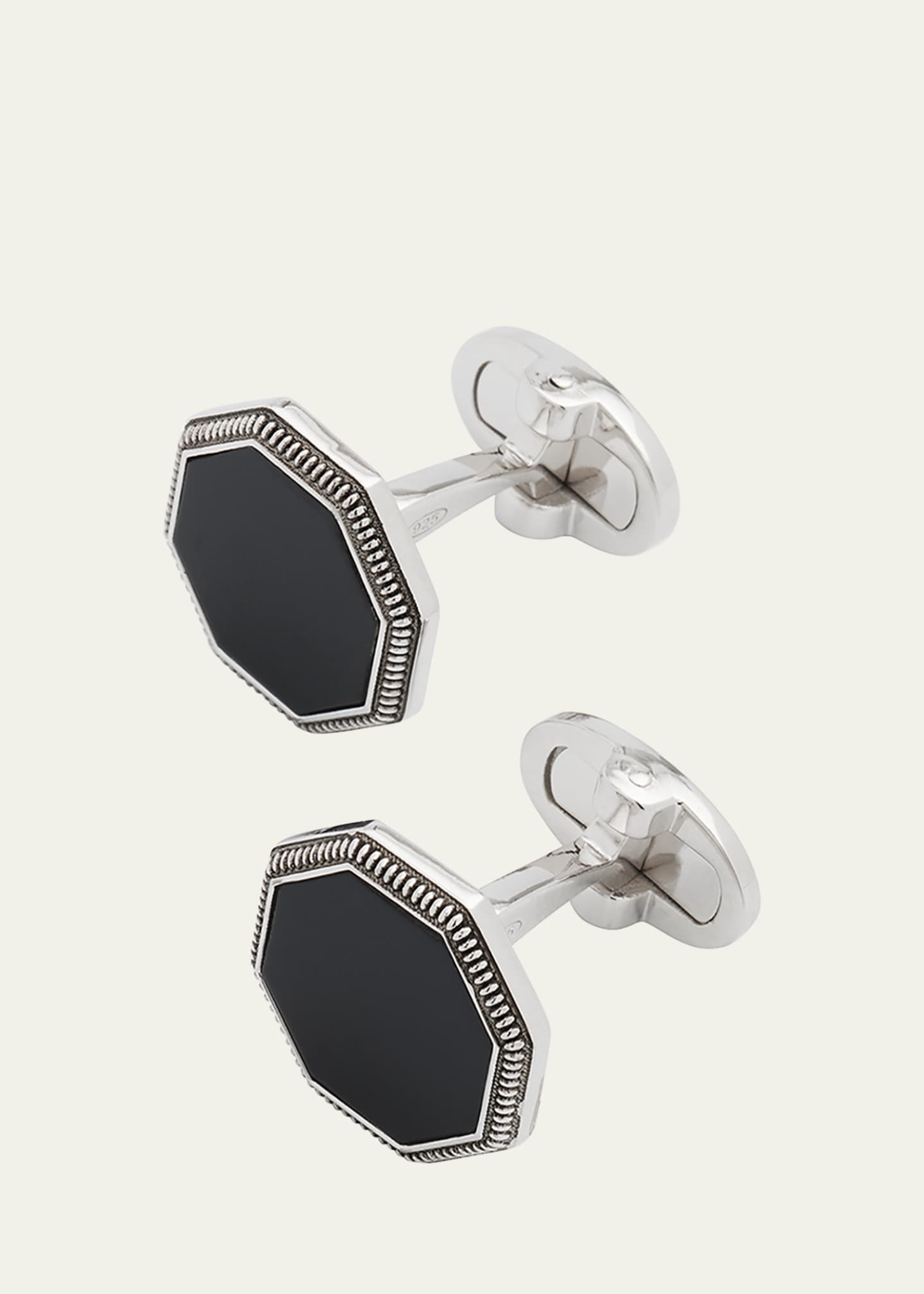 Silver Onyx Cufflinks