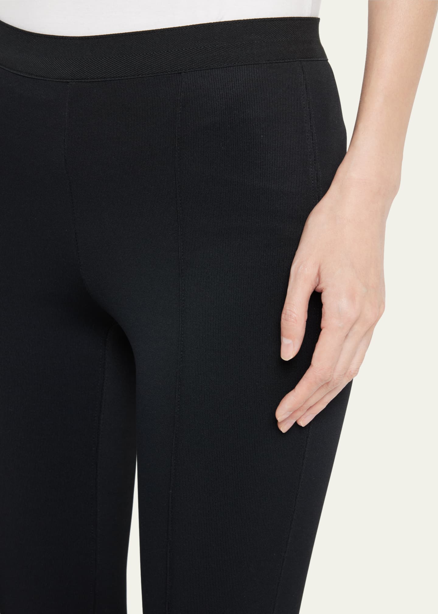 Black Flared Leggings by Helmut Lang on Sale