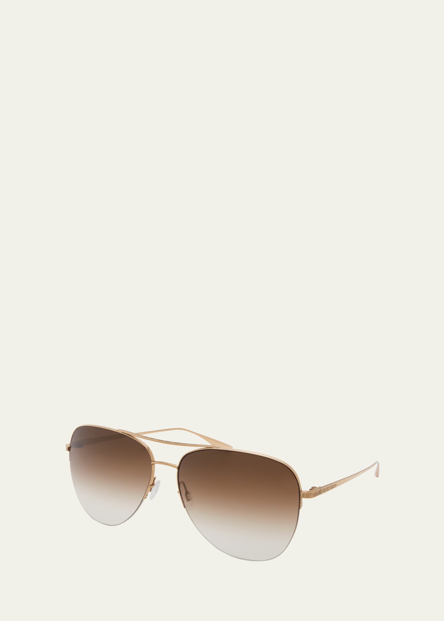 Barton Perreira Chevalier Titanium Aviator Sunglasses Image 2 of 2