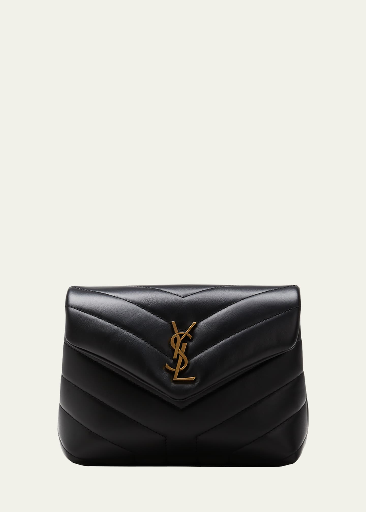 Saint Laurent - Authenticated Loulou Handbag - Leather Black Plain for Women, Never Worn