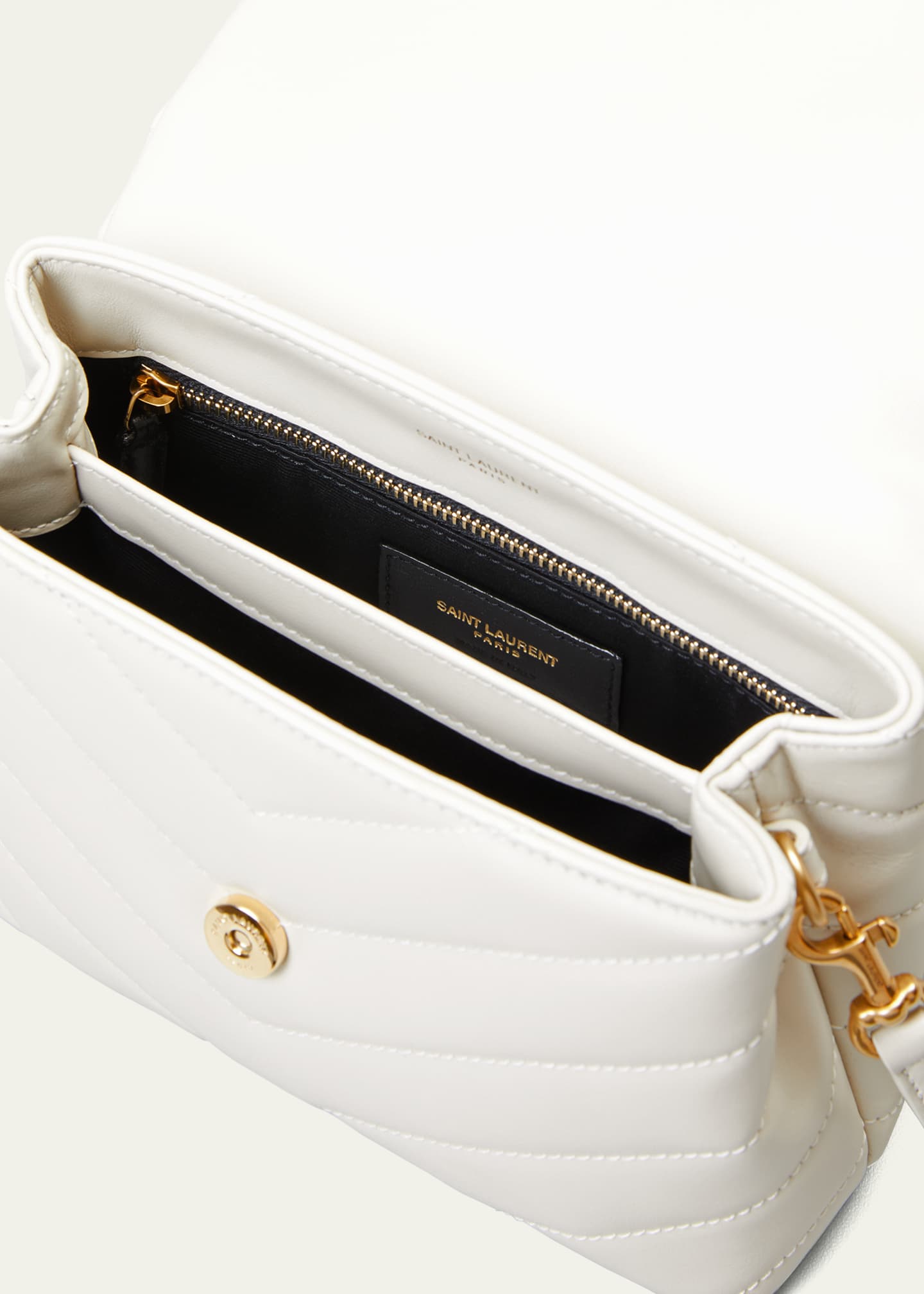 Saint Laurent Loulou Toy YSL Crossbody Bag in Quilted Leather Image 4 of 6