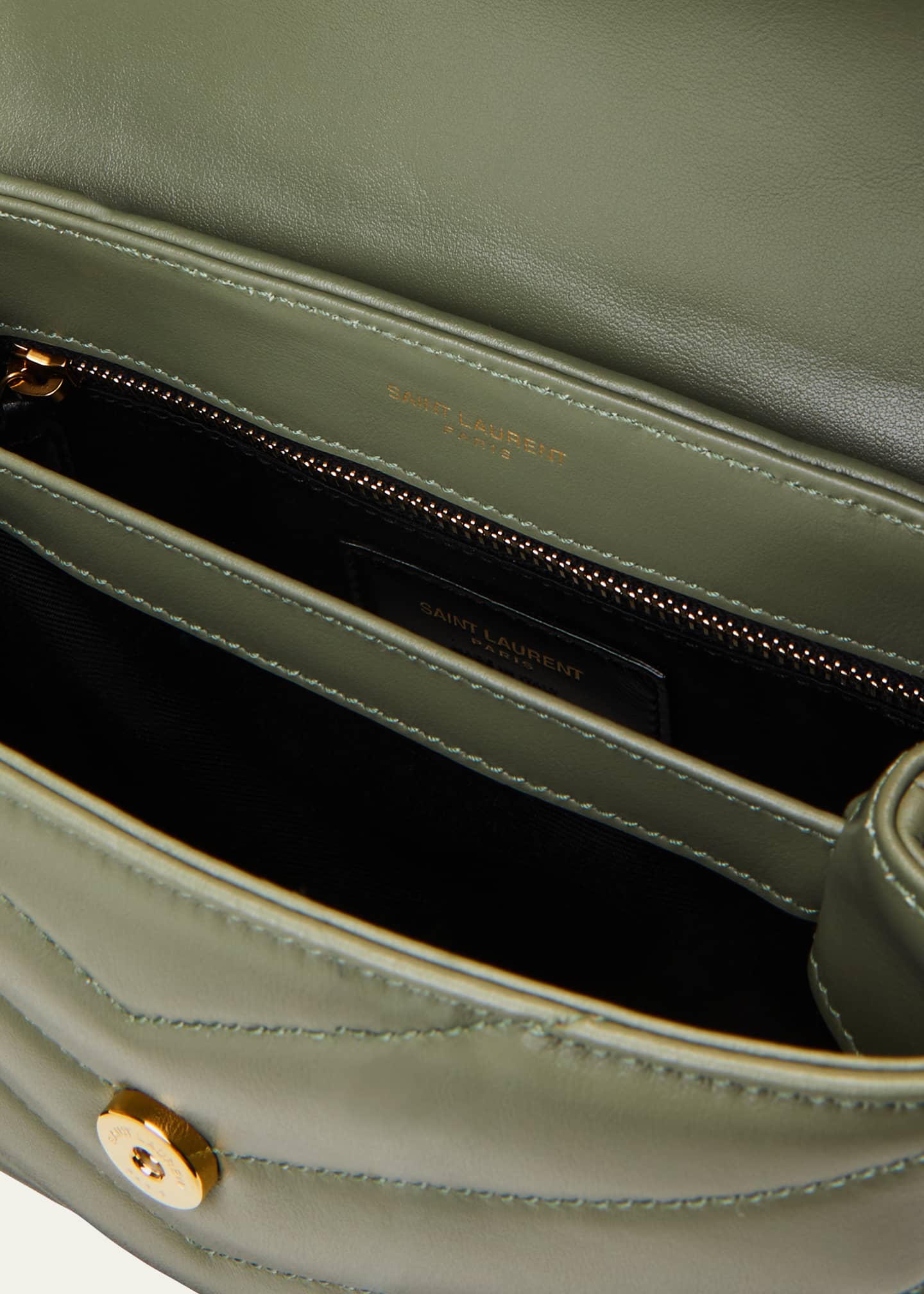 Saint Laurent Loulou Toy YSL Crossbody Bag in Quilted Leather