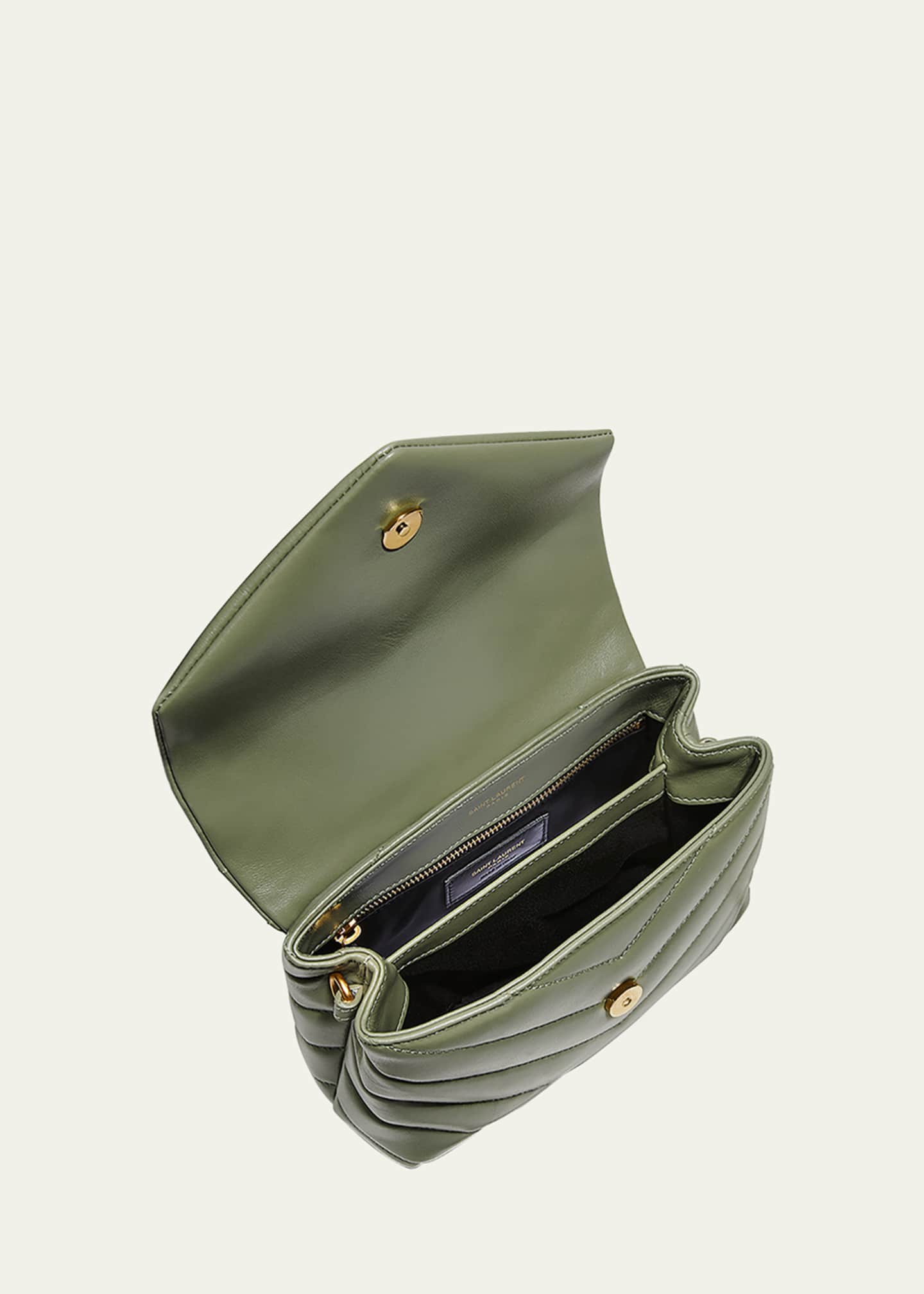 Saint Laurent Loulou Toy YSL Crossbody Bag in Quilted Leather Image 5 of 6