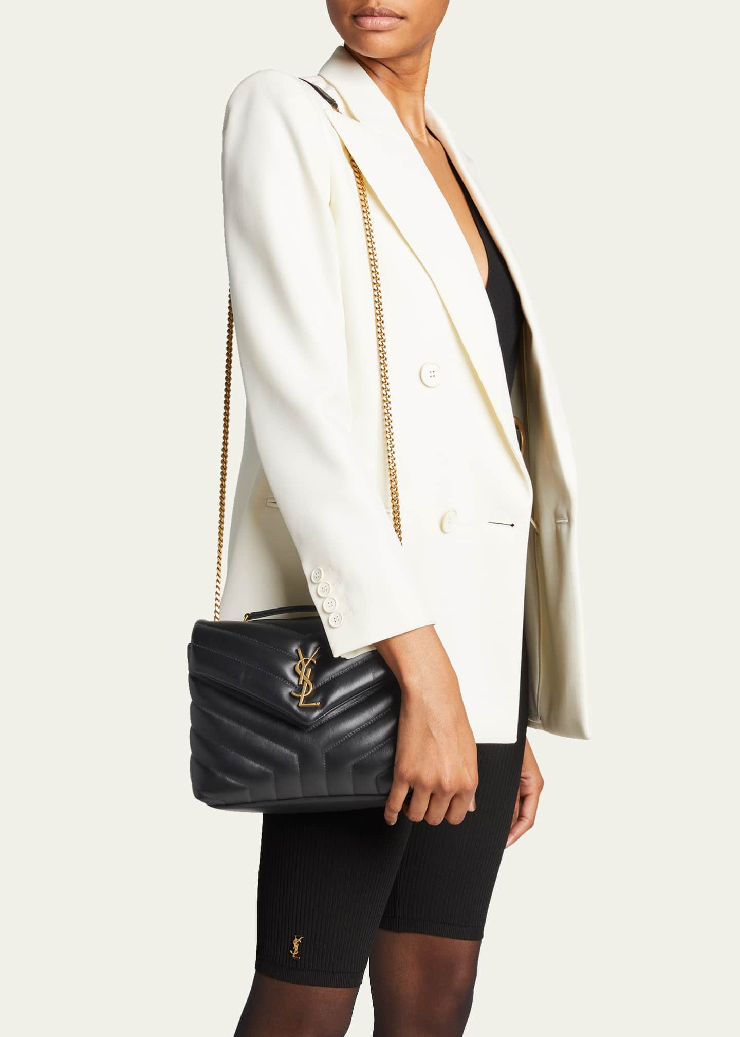 SAINT LAURENT Loulou small quilted leather shoulder bag