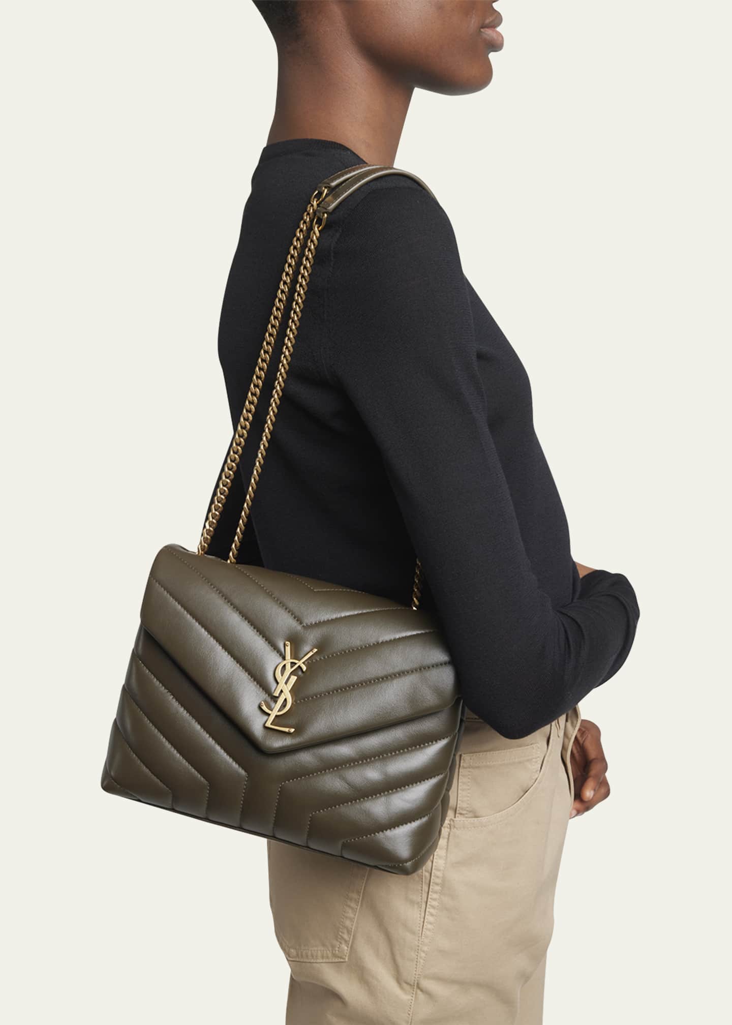 Saint Laurent Loulou Small YSL Shoulder Bag in Quilted Leather Bergdorf Goodman