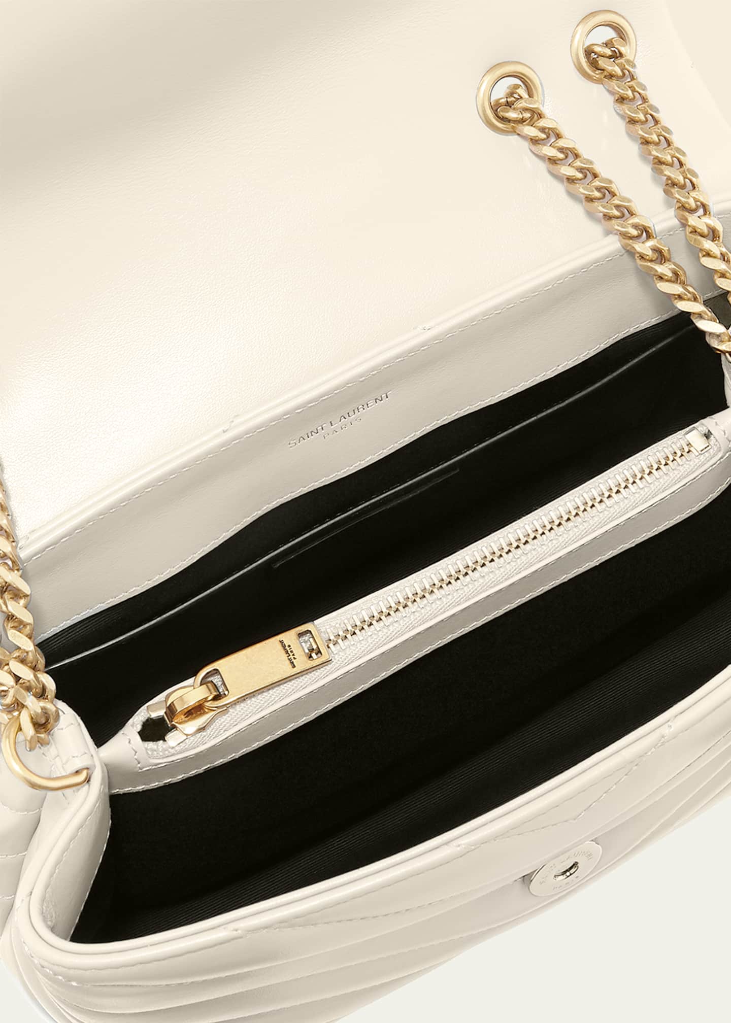 Saint Laurent Loulou Small YSL Shoulder Bag in Quilted Leather Image 4 of 6