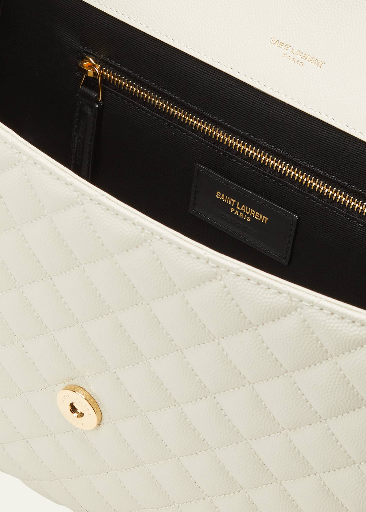 SAINT LAURENT Monogram Envelope Clutch Bag