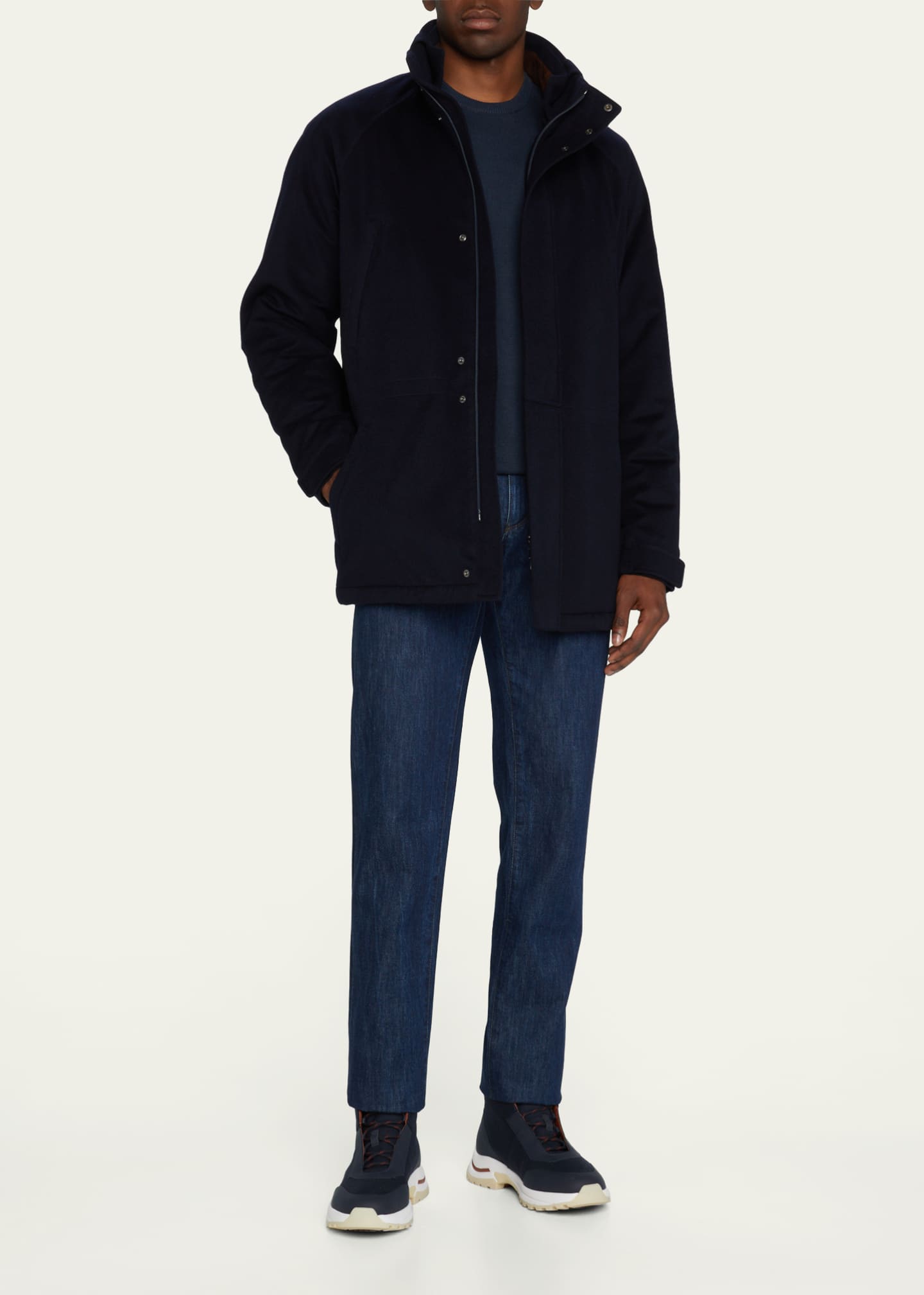 Loro Piana Men's Icer Cashmere Coat - Bergdorf Goodman