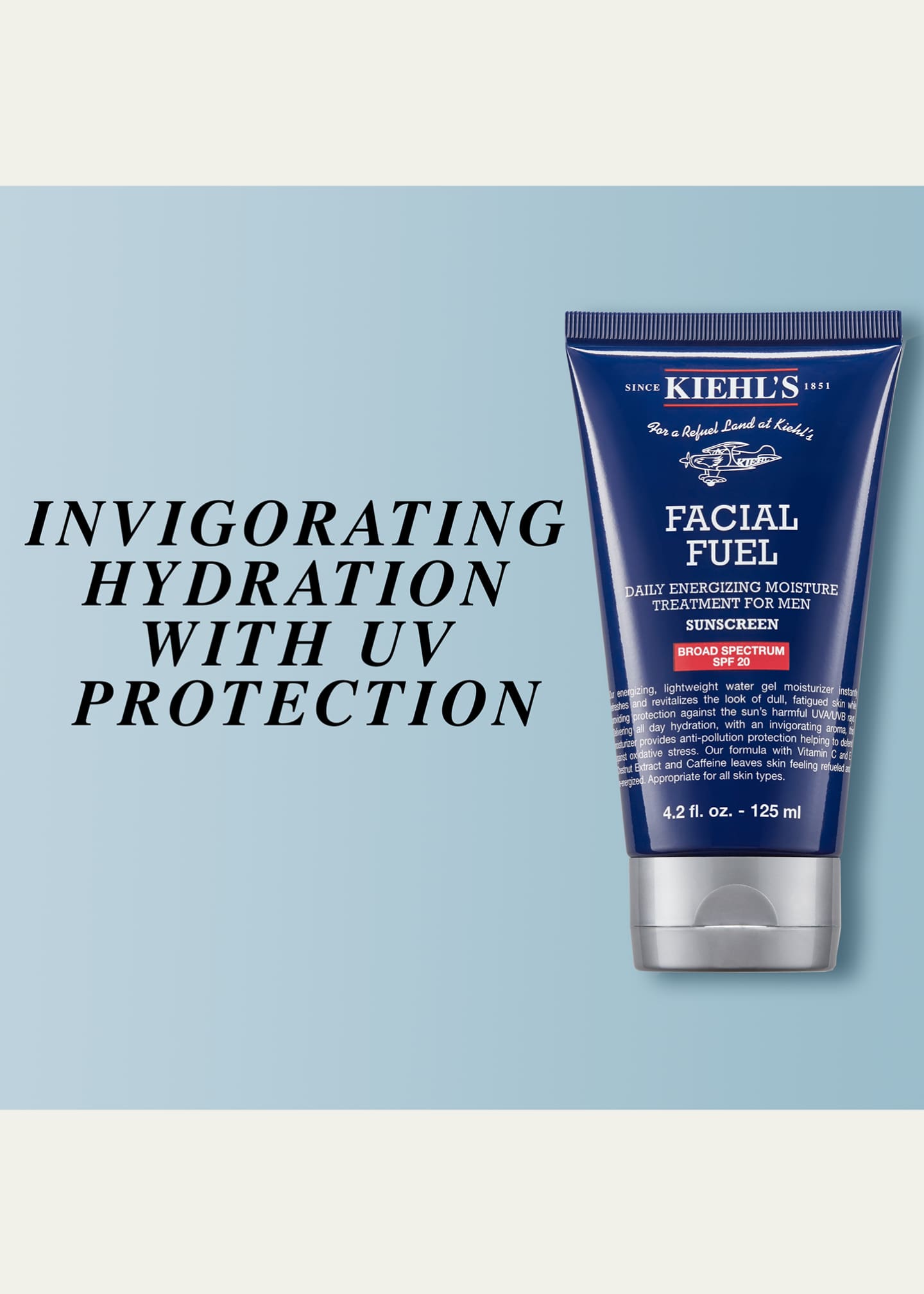 Kiehl's Since 1851 6.8 oz. Facial Fuel Daily Energizing Moisture Treatment for Men SPF 20 Image 2 of 4