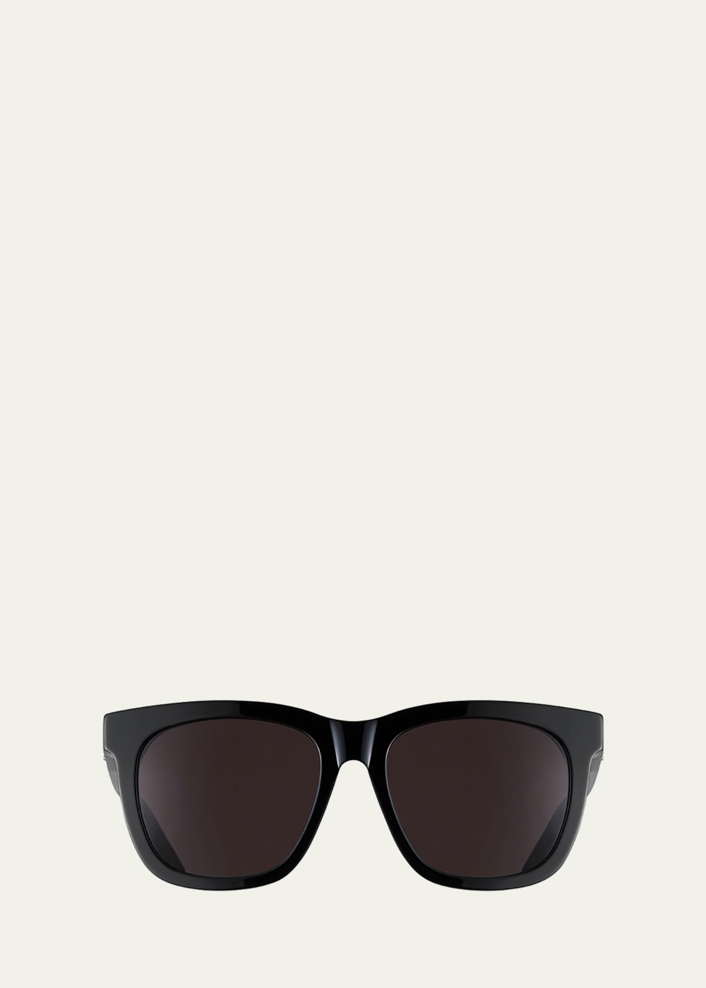 Saint Laurent SL M24K Oversize Square Acetate Sunglasses