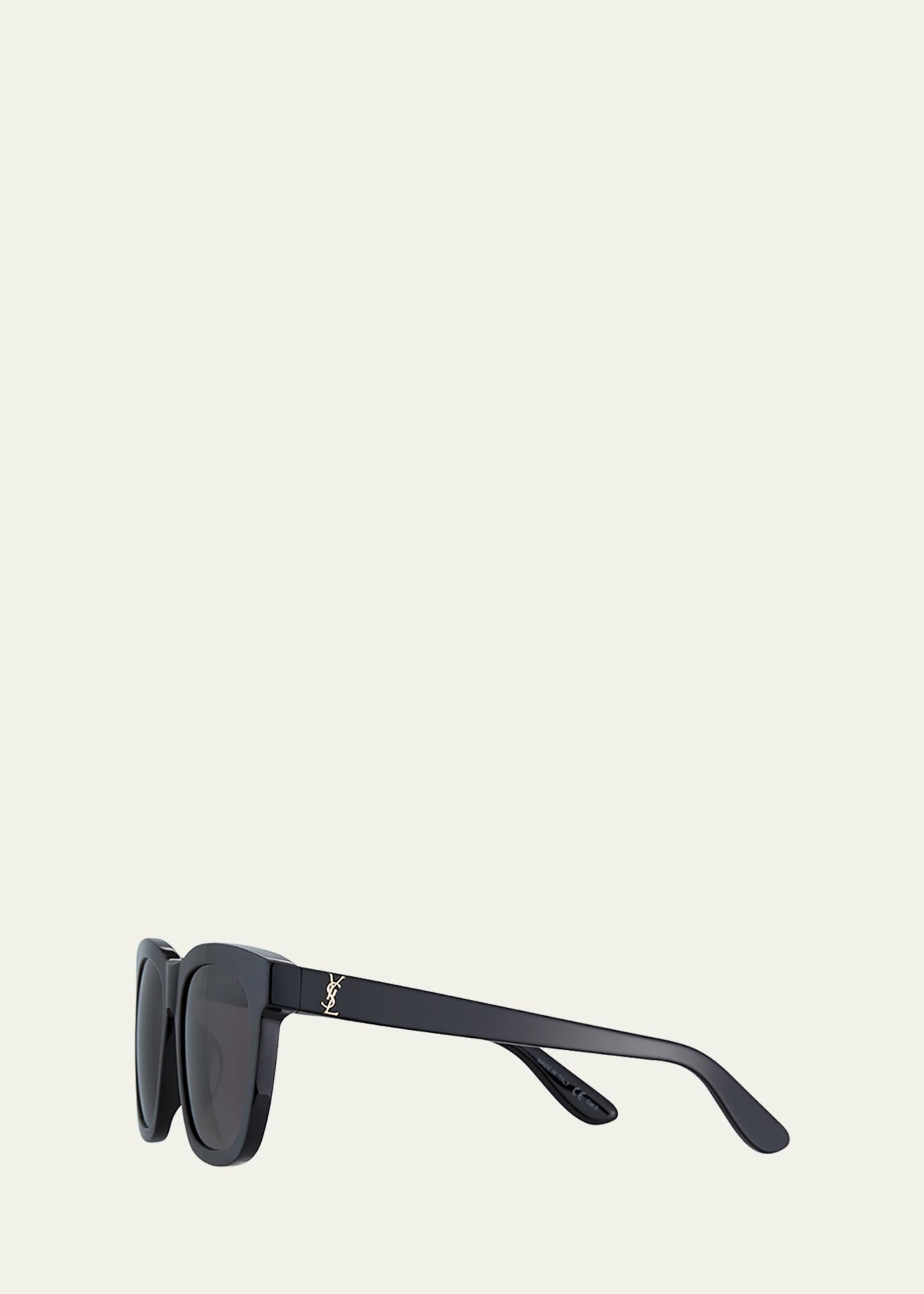 Saint Laurent SL M24K Oversize Square Acetate Sunglasses