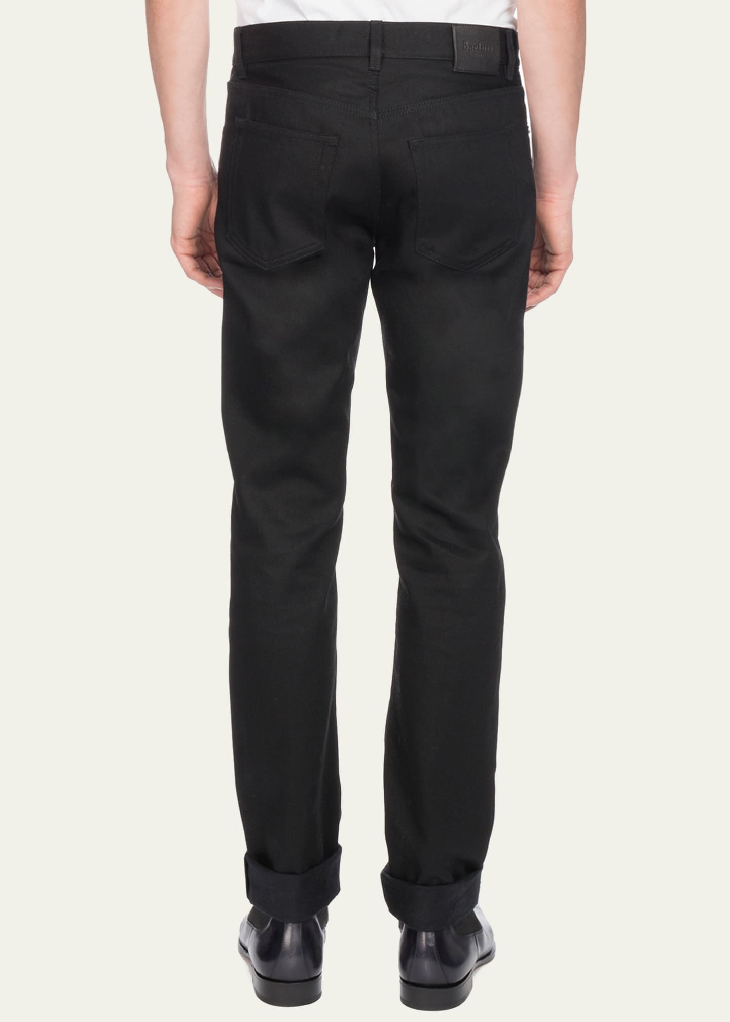 Berluti Men's Straight-Leg Cotton Jeans, Black - Bergdorf Goodman