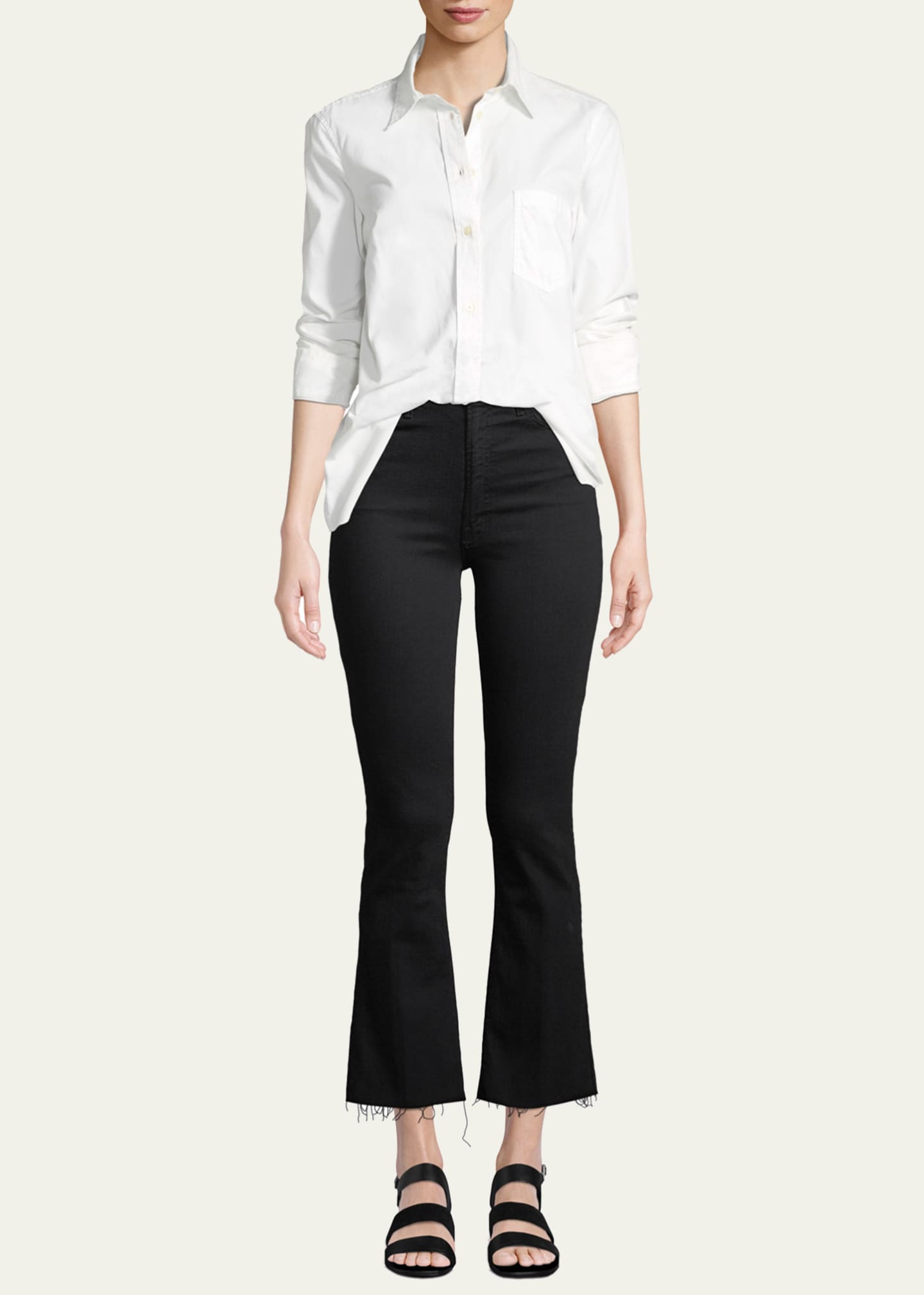 Hustler Frayed Ankle Boot-Cut Jeans - Thumbnail 2