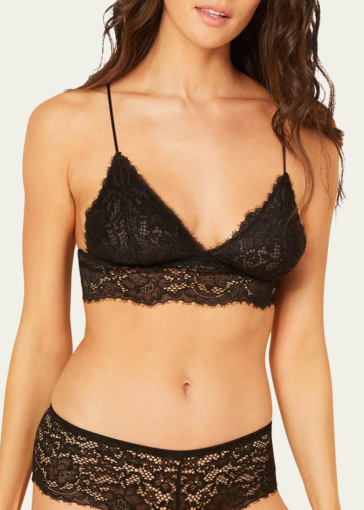 Cosabella Pret A Porter Long-Line Lace Triangle Bralette