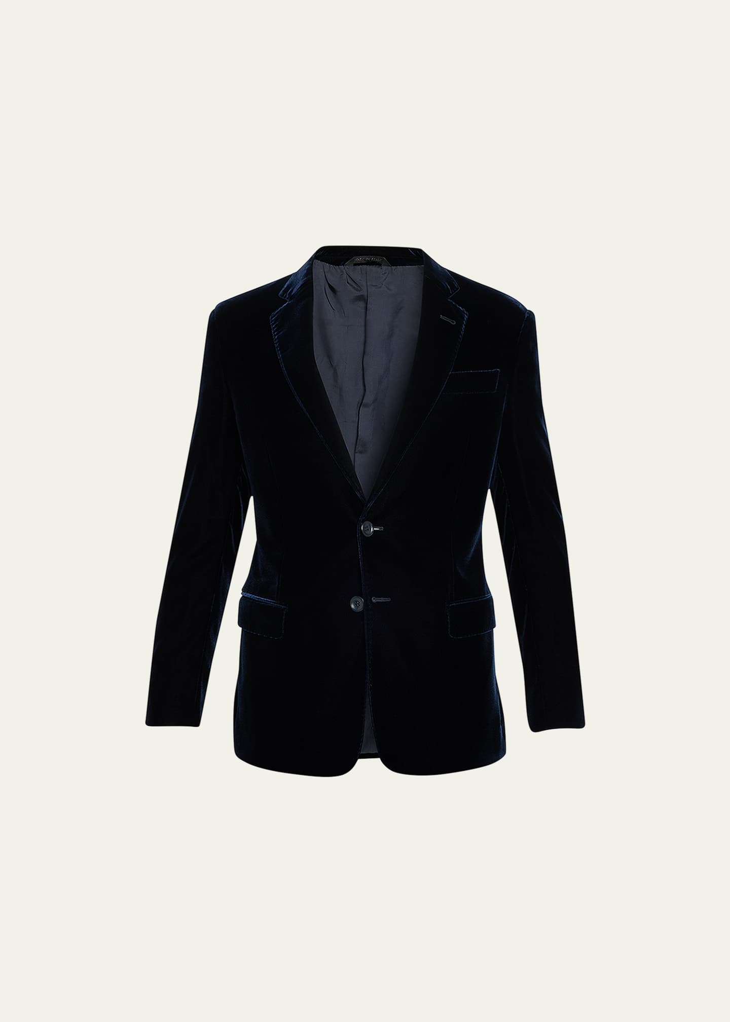 Giorgio Armani Men's Velvet Two-Button Jacket - Bergdorf Goodman