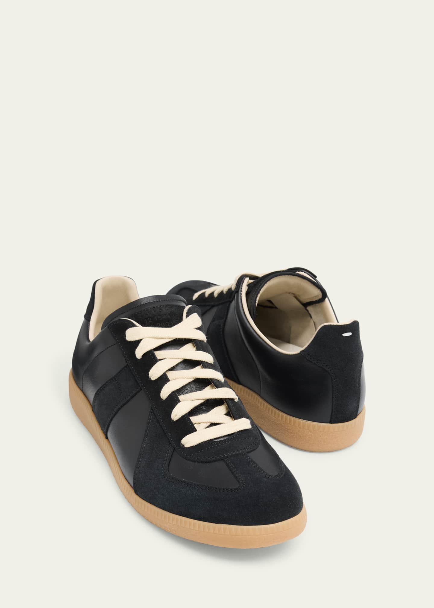 Maison Margiela Men's Replica Leather Low-Top Sneakers - Bergdorf