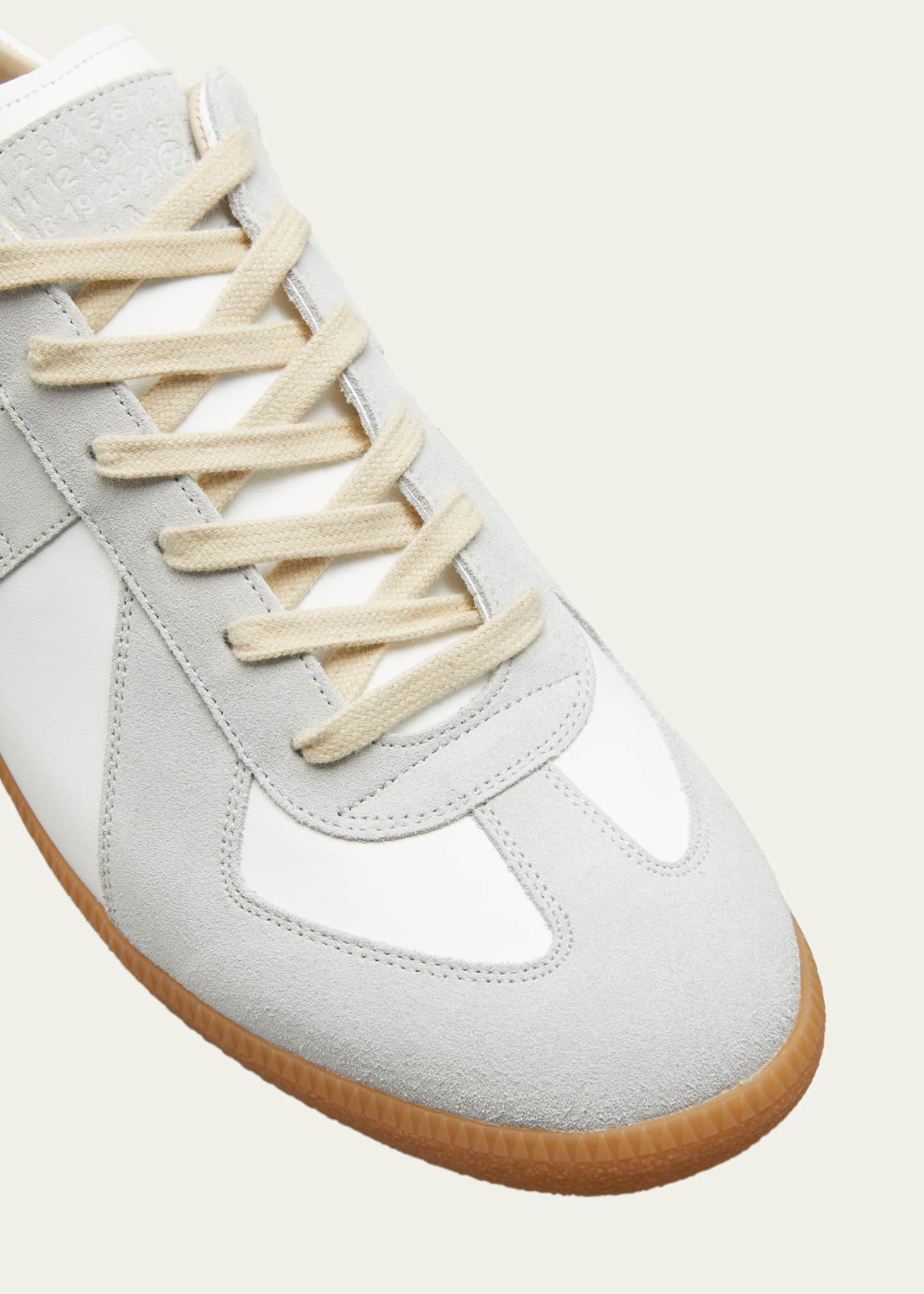 Maison Margiela Men's Replica Leather Low-Top Sneakers Image 5 of 6