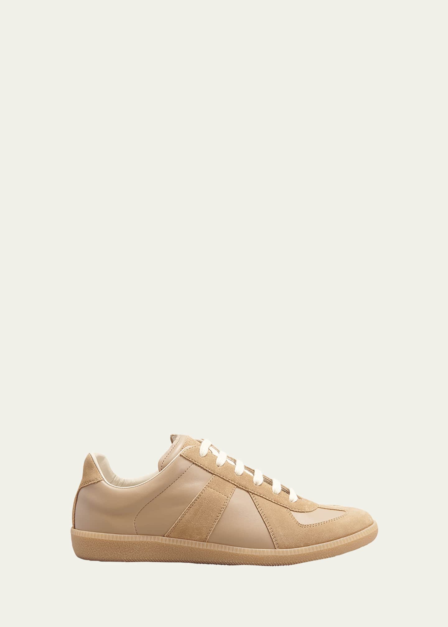 Maison Margiela Men s Replica Leather Suede Low Top Sneakers