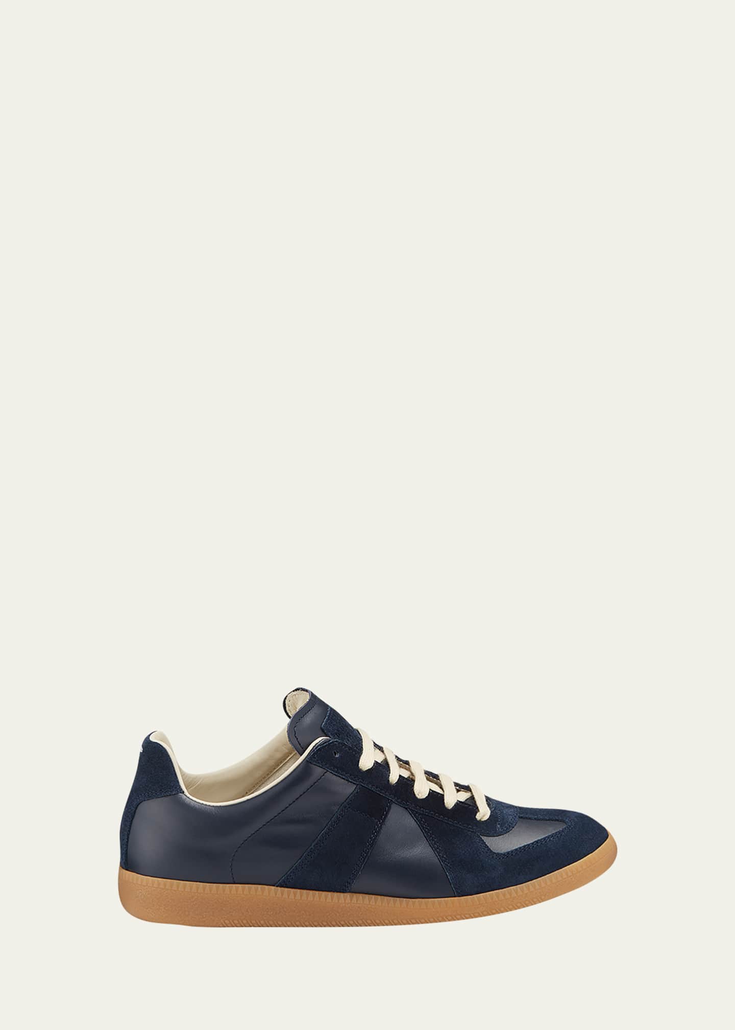 Maison Margiela Men's Replica Leather Low-Top Sneakers - Bergdorf