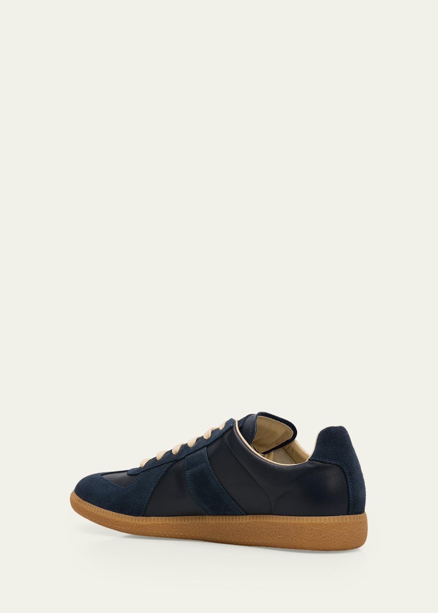 Maison Margiela Men's Replica Leather Low-Top Sneakers - Bergdorf