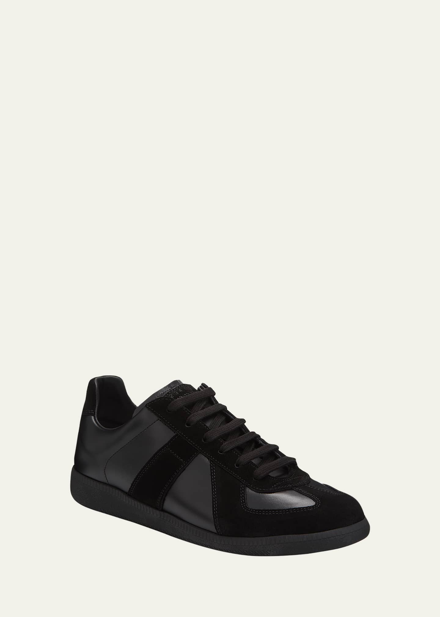 Maison Margiela Men s Replica Leather Suede Low Top Sneakers