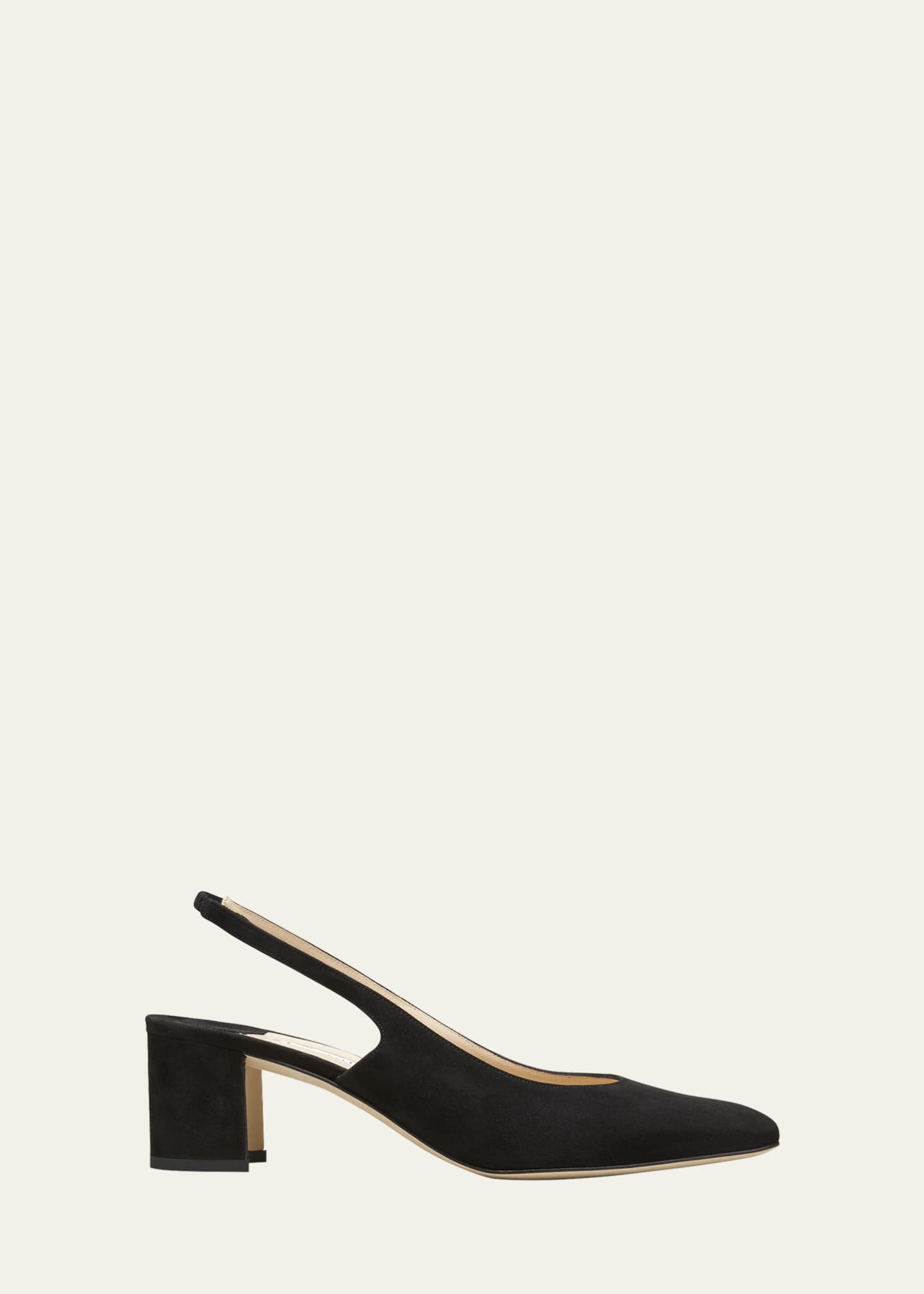 Manolo Blahnik 50mm Allurasa Suede Slingback Pump - Bergdorf Goodman