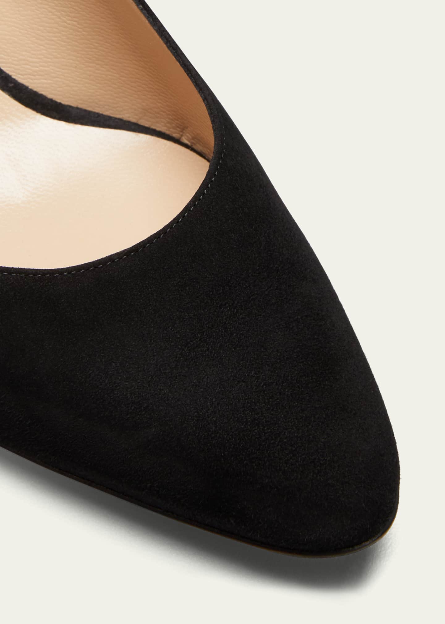 Manolo Blahnik 50mm Allurasa Suede Slingback Pump Image 5 of 5